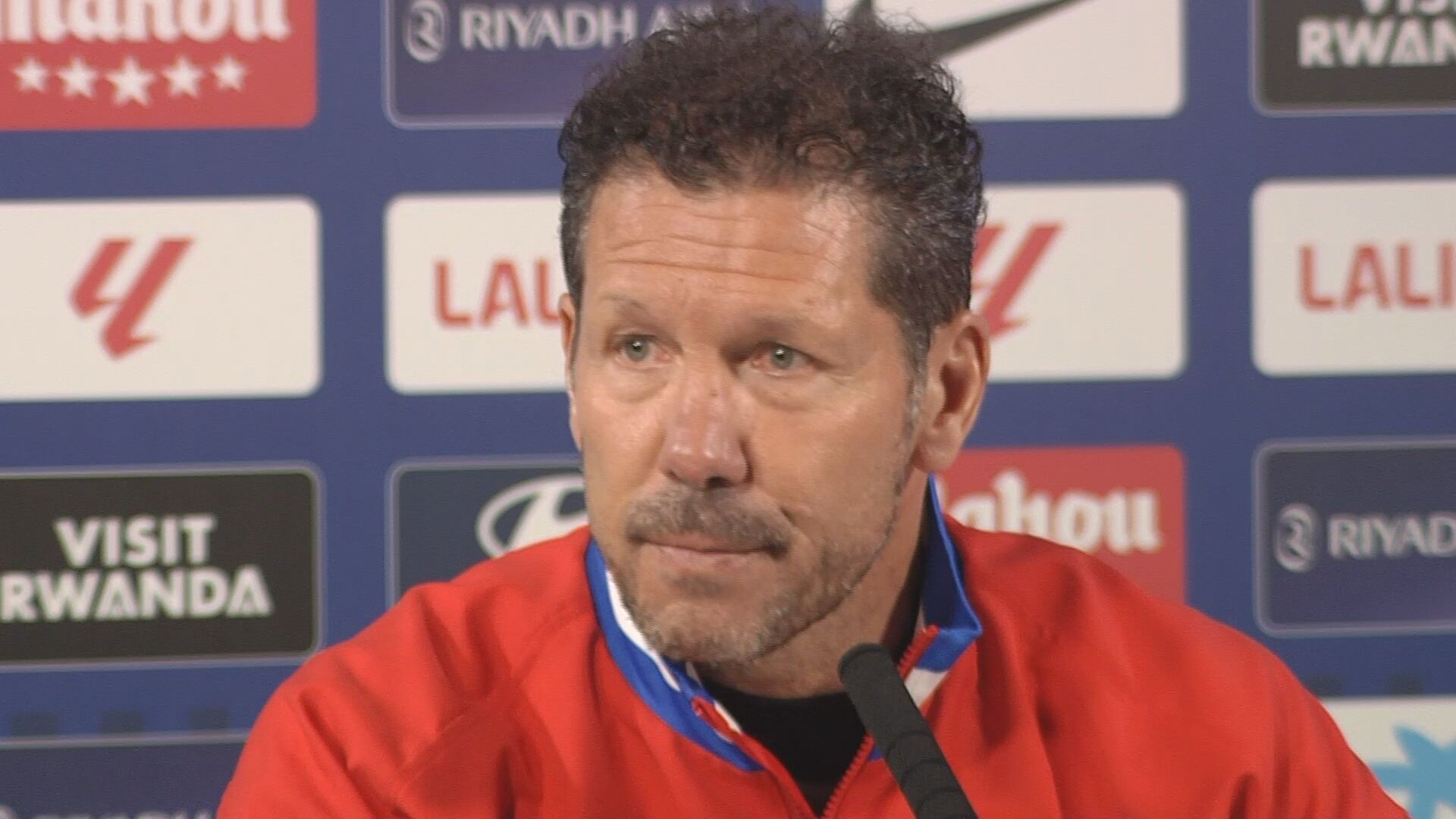 Diego Pablo Simeone en rueda de prensa