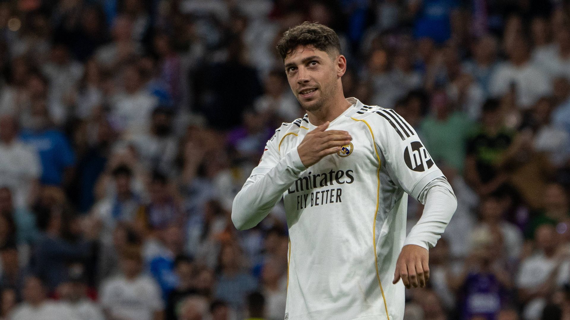 Fede Valverde, en un partido con el Real Madrid