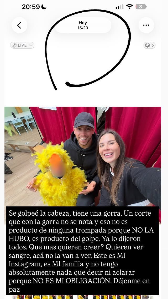 La imagen subida por Mina Bonino a sus redes