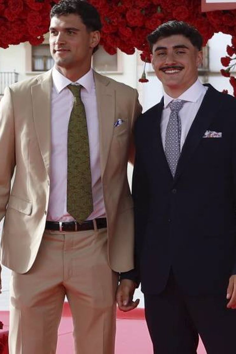 Manu Moreno y Jeremy Trevithick, en la alfombra roja de Berlín y la dama de armiño
