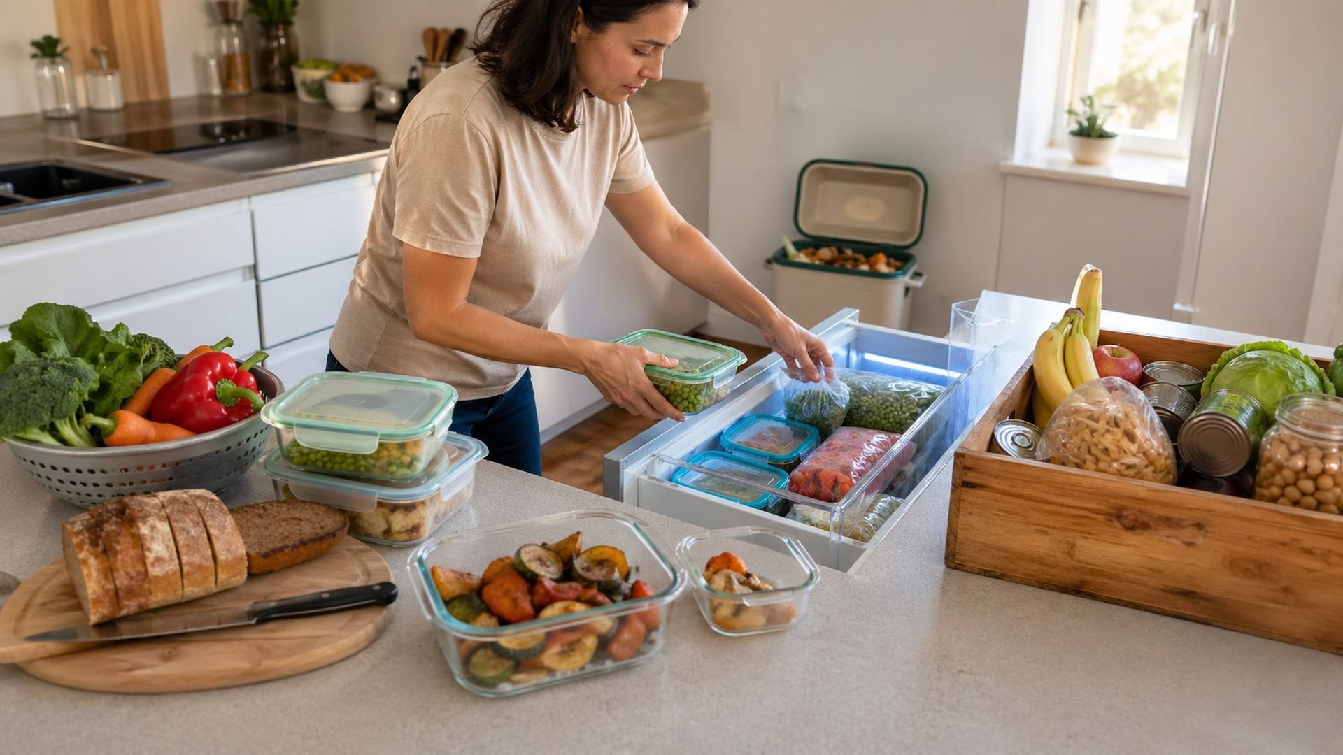 Preparándose para reducir el desperdicio alimentario en el hogar Preparándose para reducir el desperdicio alimentario en el hogar