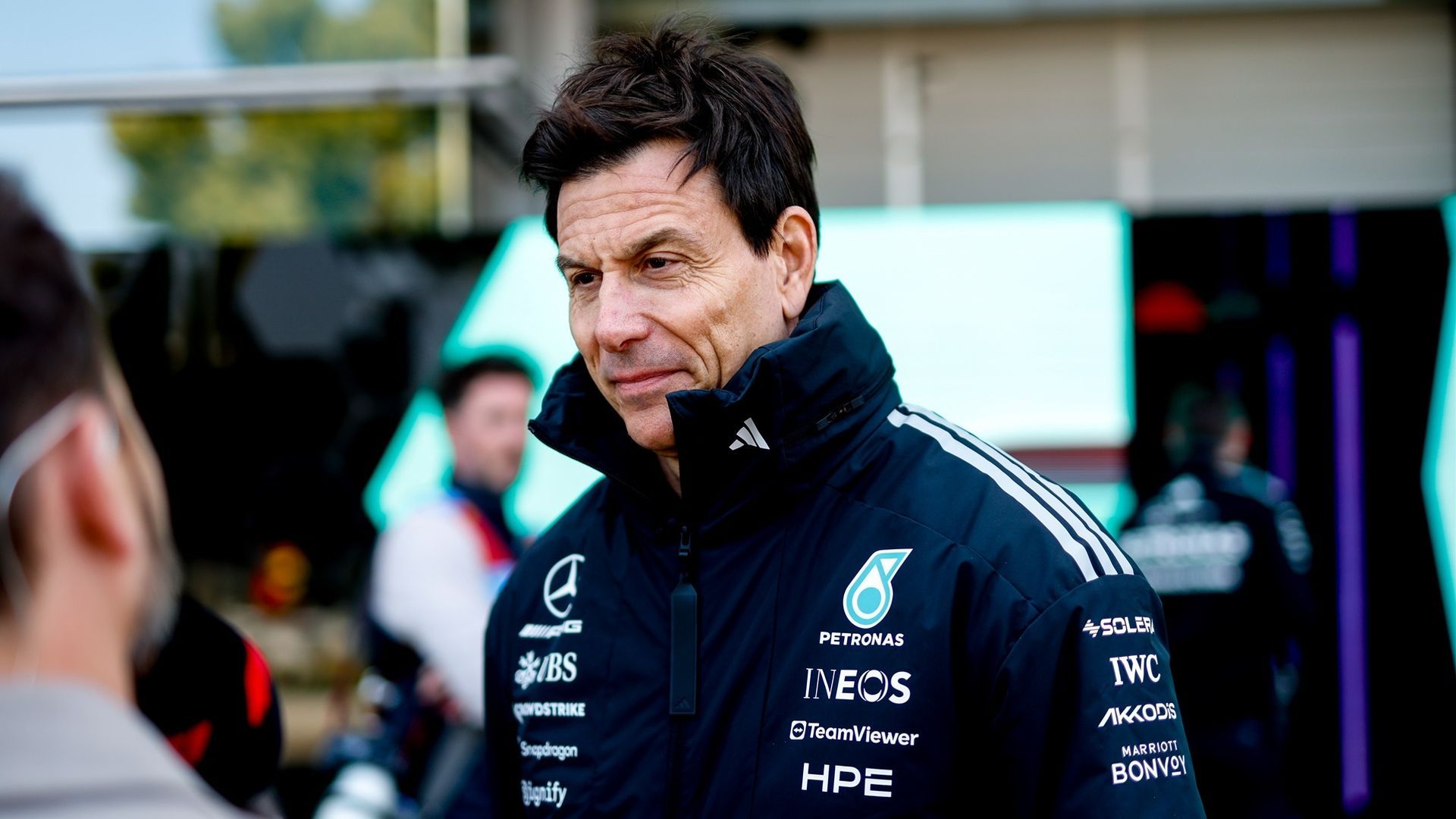Toto Wolff durante una entrevista en el Gran Premio de China de esta temporada