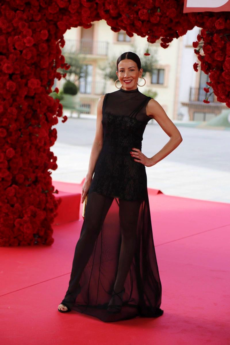 Virginia Troconis, en la alfombra roja de Berlín y la dama de armiño