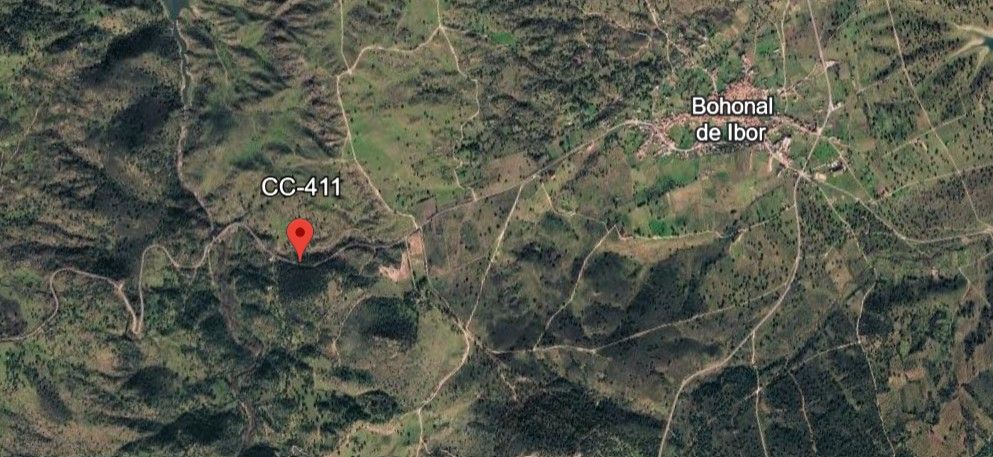 Zona donde se ha buscado a Rosalía Cáceres