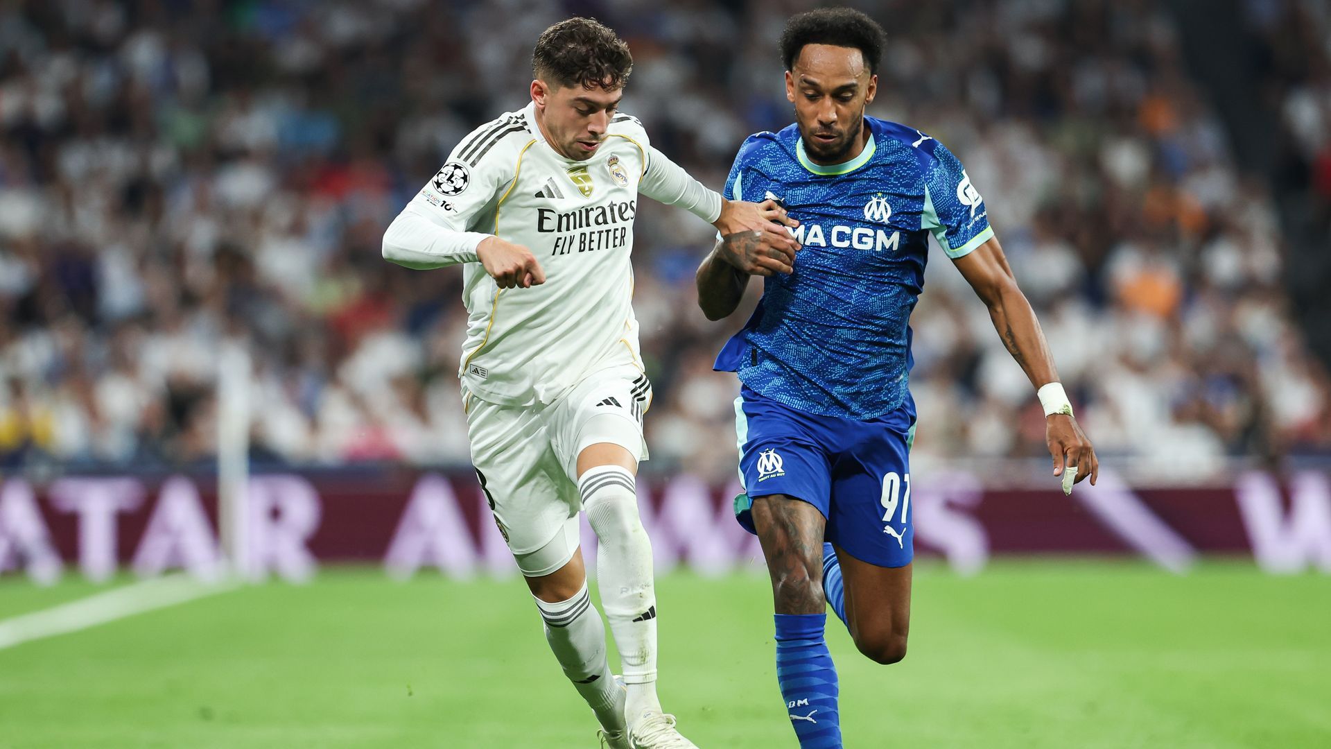 Aubameyang contra el Real Madrid