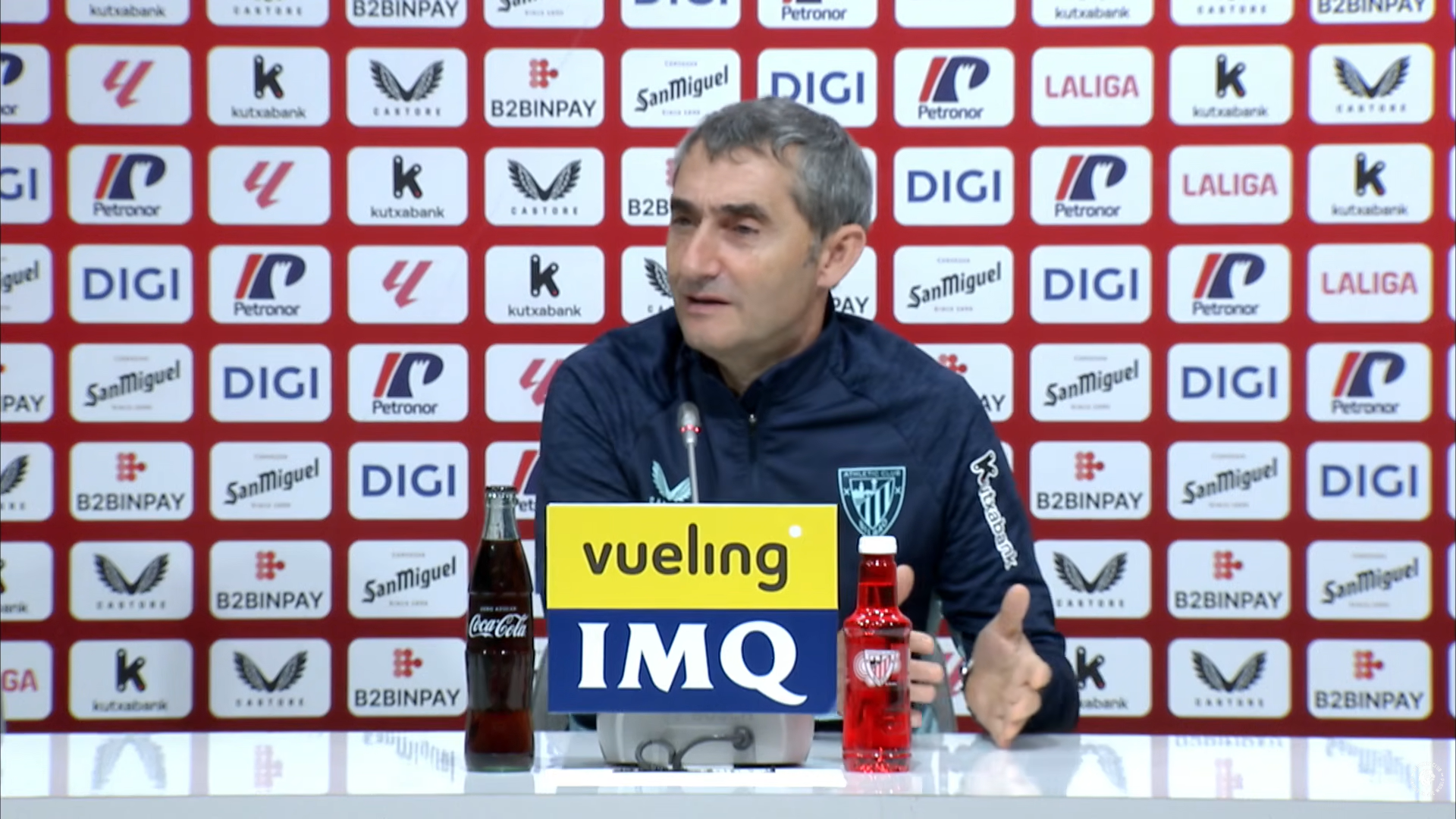 Ernesto Valverde, en sala de prensa