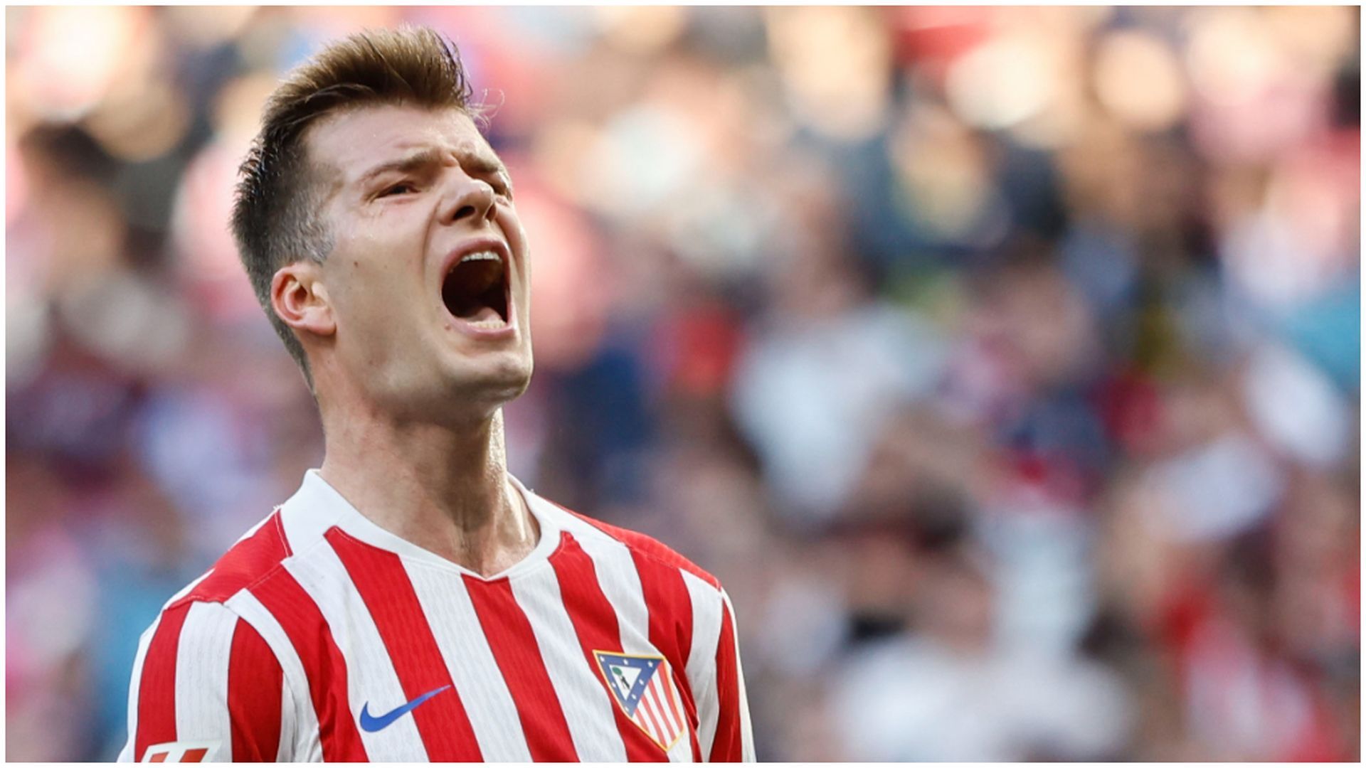 Sorloth, durante el Atlético de Madrid - Celta de Vigo