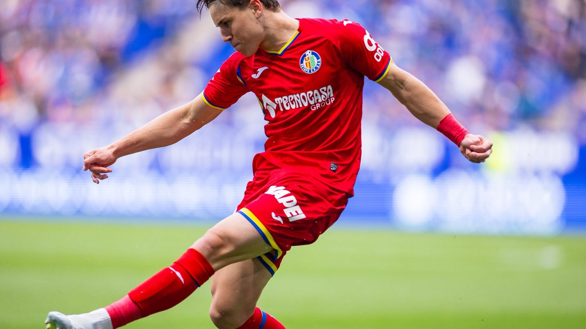 Davinchi, durante el Real Oviedo - Getafe