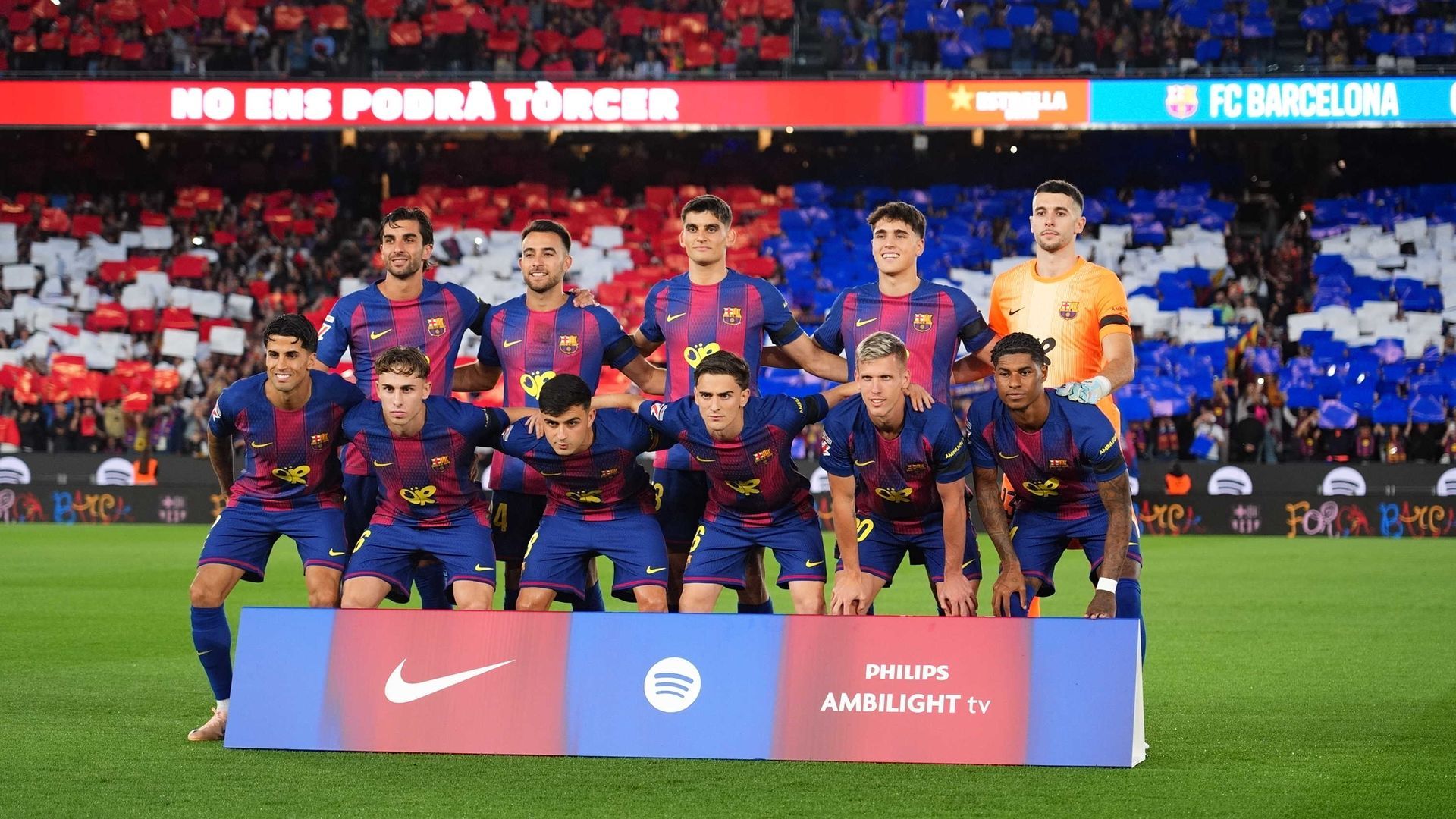 La alineación del Barcelona en el Clásico La alineación del Barcelona en el Clásico