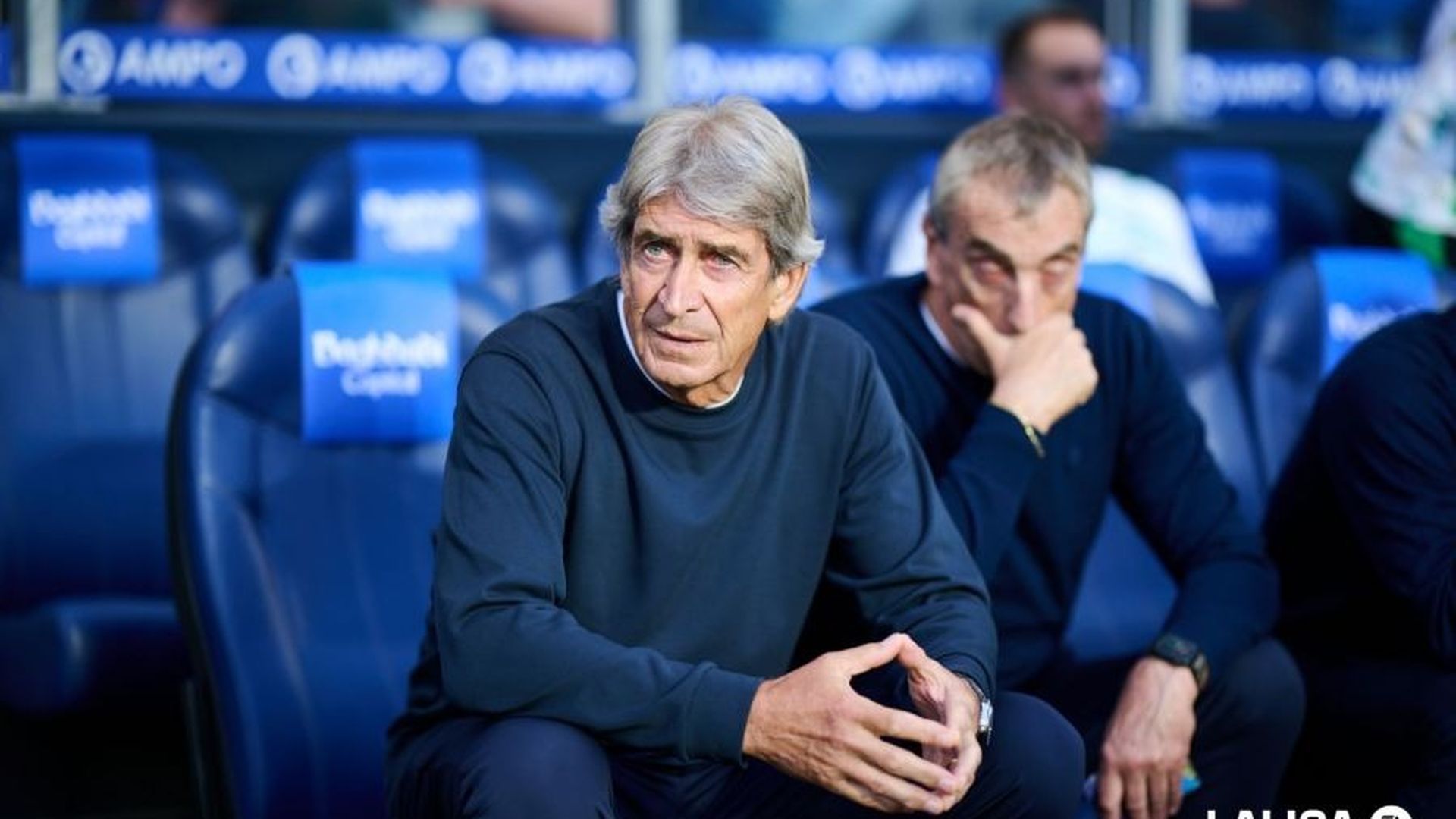 Manuel Pellegrini, en el Real Sociedad - Betis