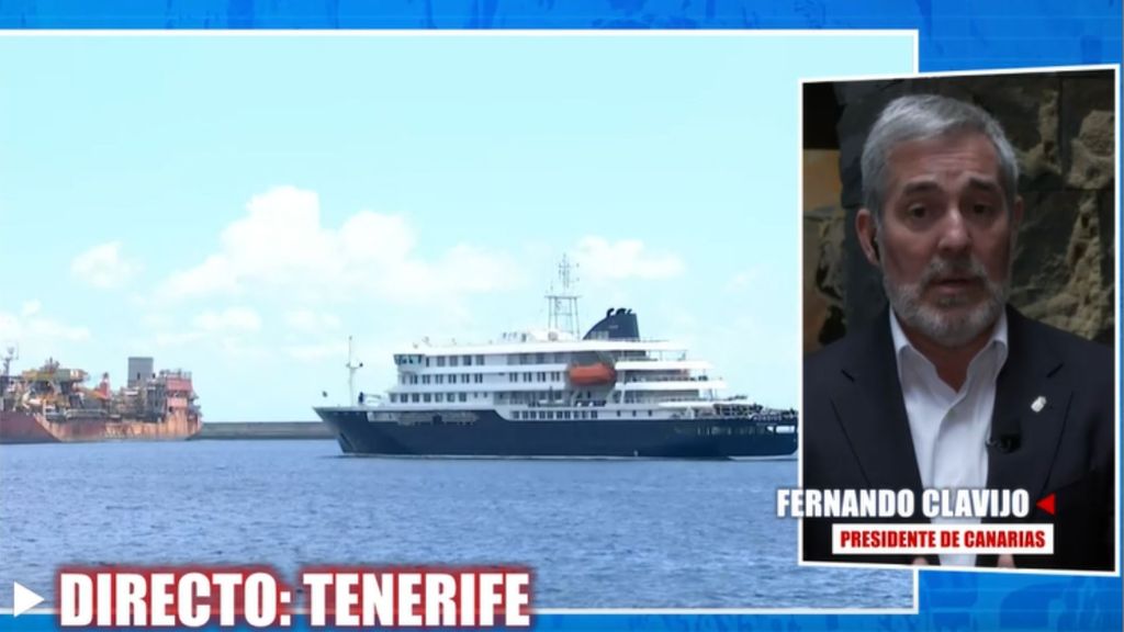 Clavijo, presidente de Canarias, sobre el operativo "impuesto" para el crucero MV Hondius: "Analizaremos los protocolos porque el gobierno nos ha desplazado"