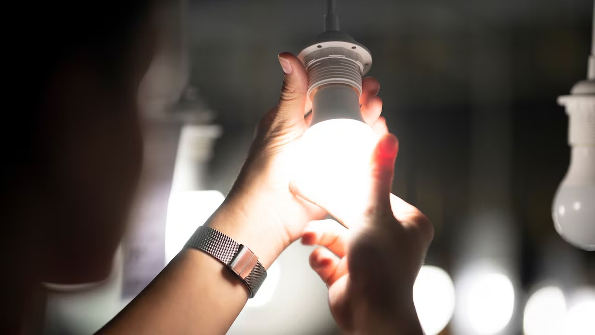 Colocando una bombilla LED