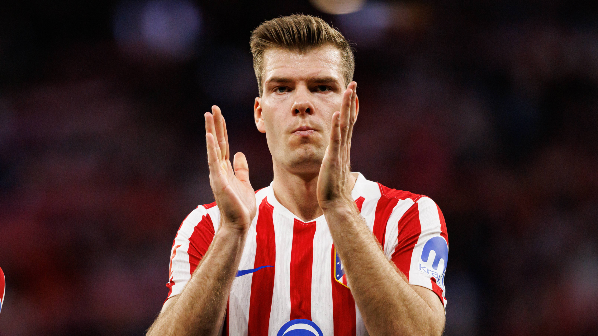 Alexander Sorloth, en un partido del Atlético de Madrid
