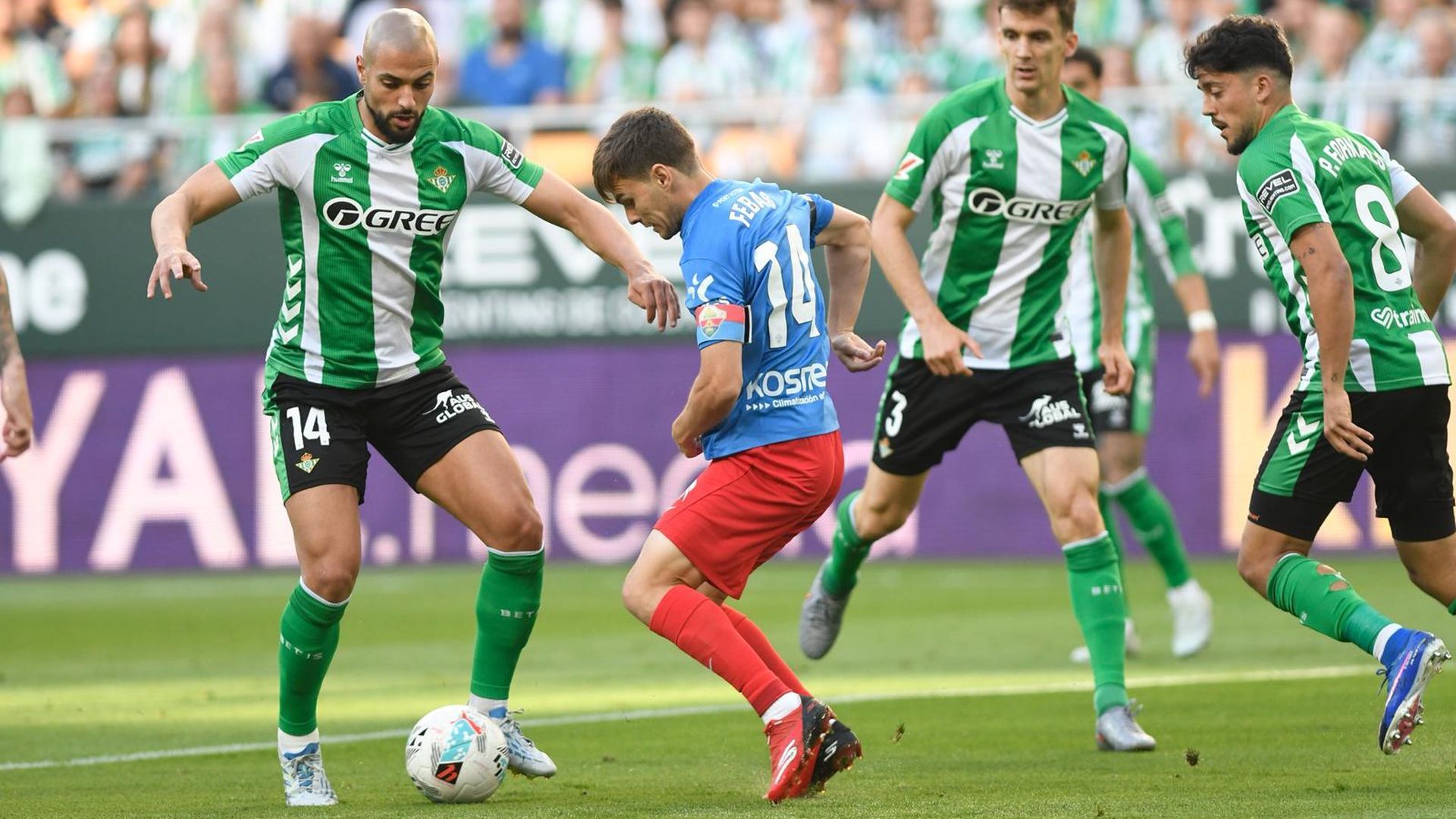 Amrabat y Febas, en el Betis-Elche
