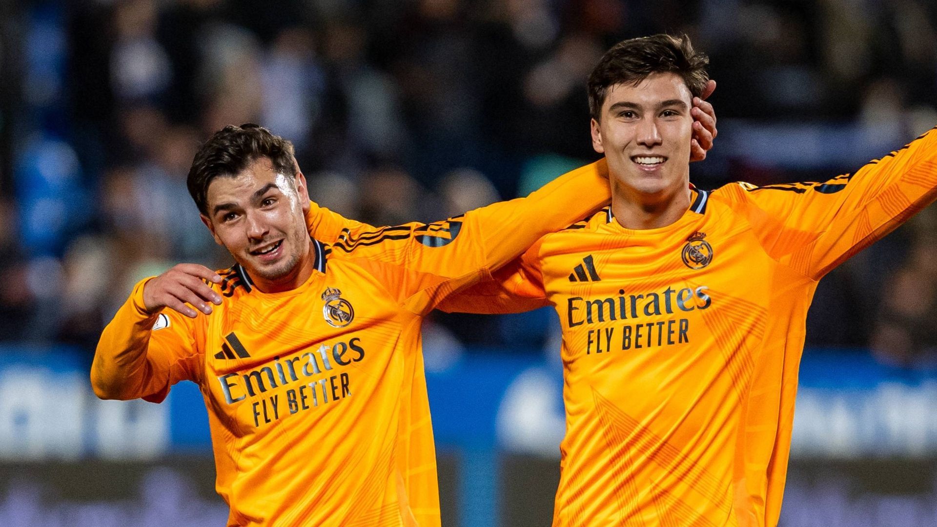 Brahim Díaz y Gonzalo García, jugadores del Real Madrid Brahim Díaz y Gonzalo García, jugadores del Real Madrid