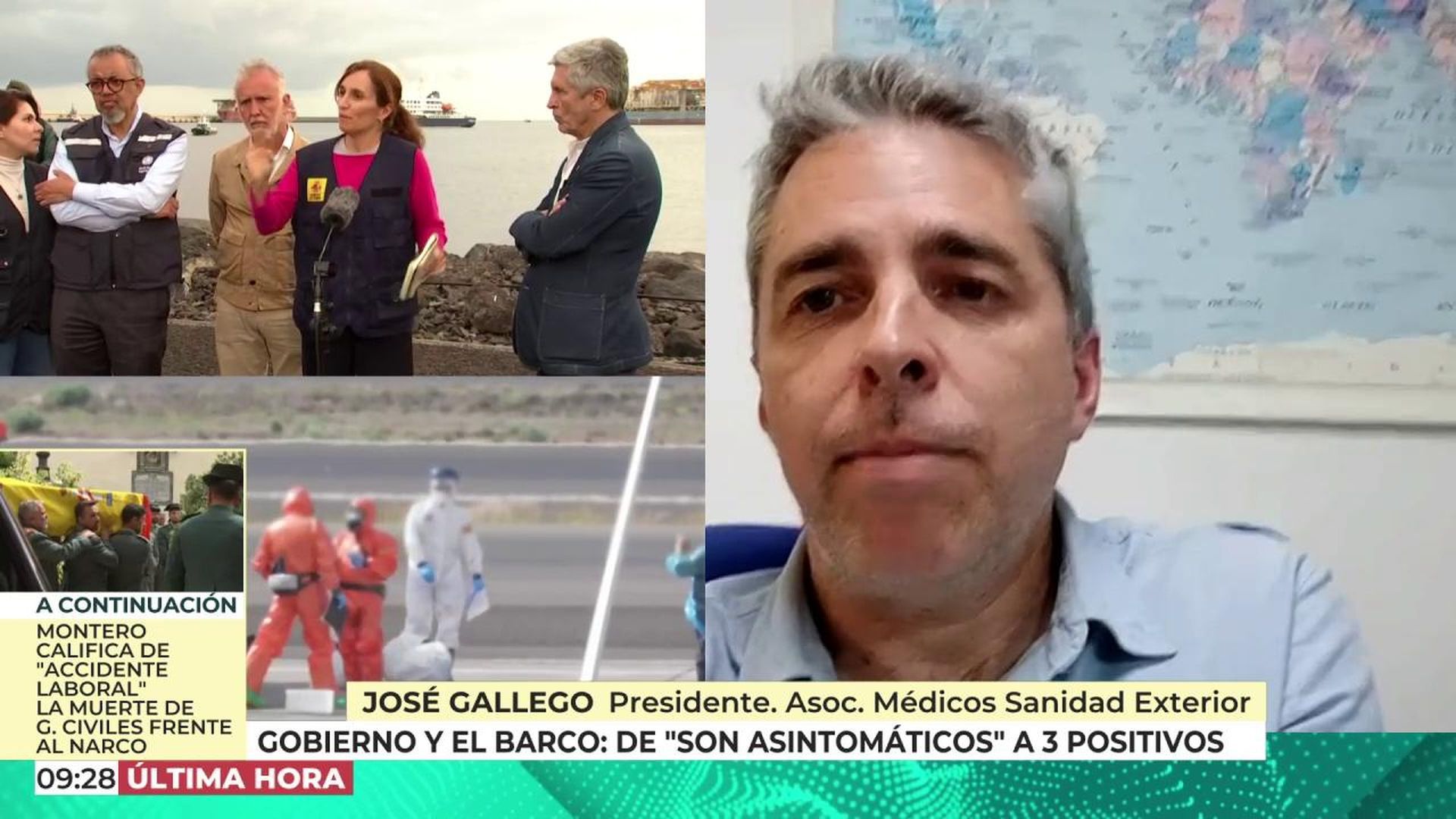 El presidente de la Asociación de Médicos de Sanidad Exterior, José Gallego