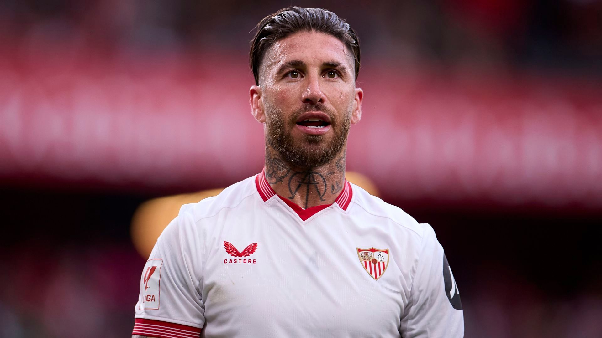 Sergio Ramos jugando en el Sevilla FC