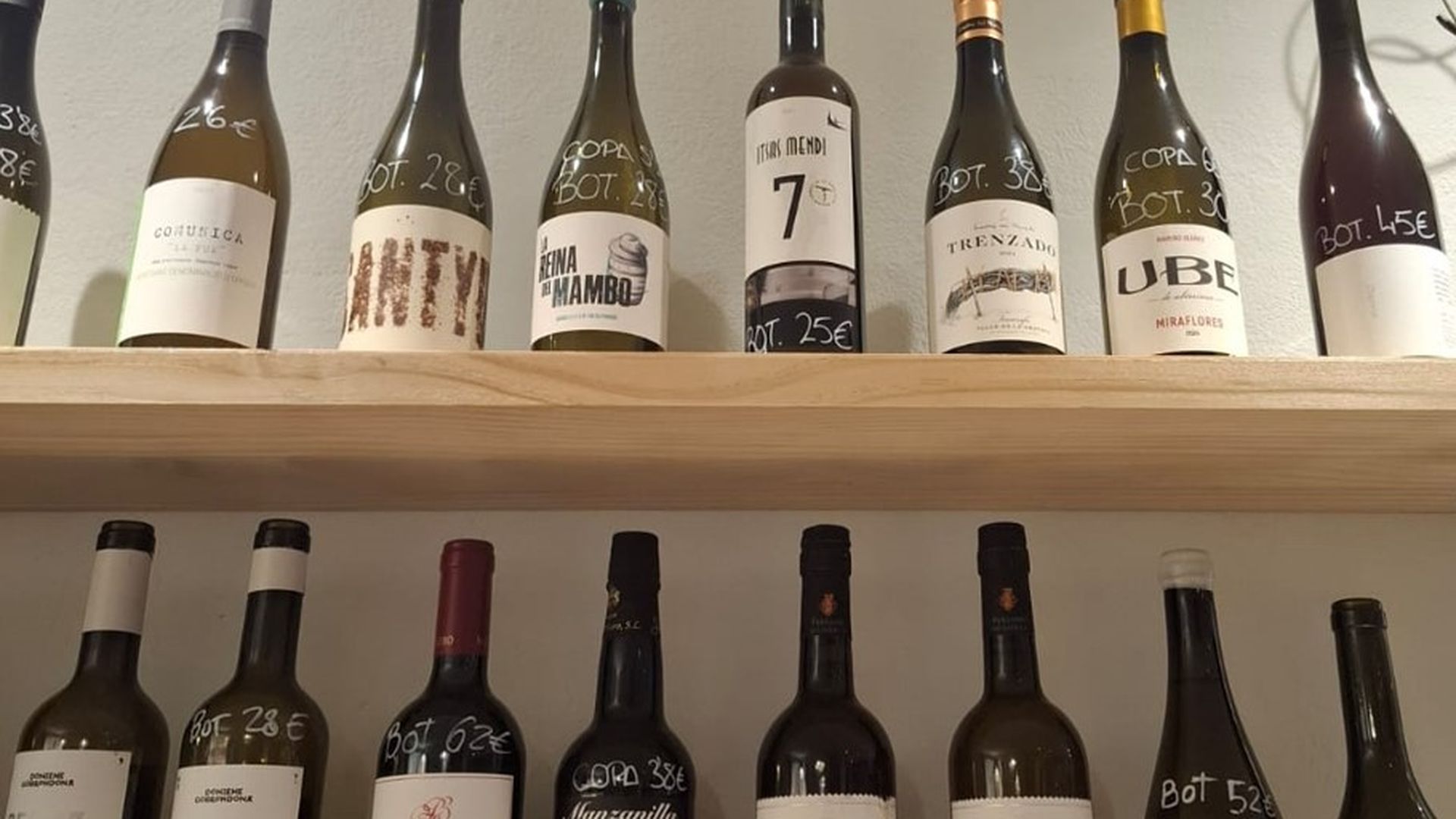 Vinos en la taberna La Yesca