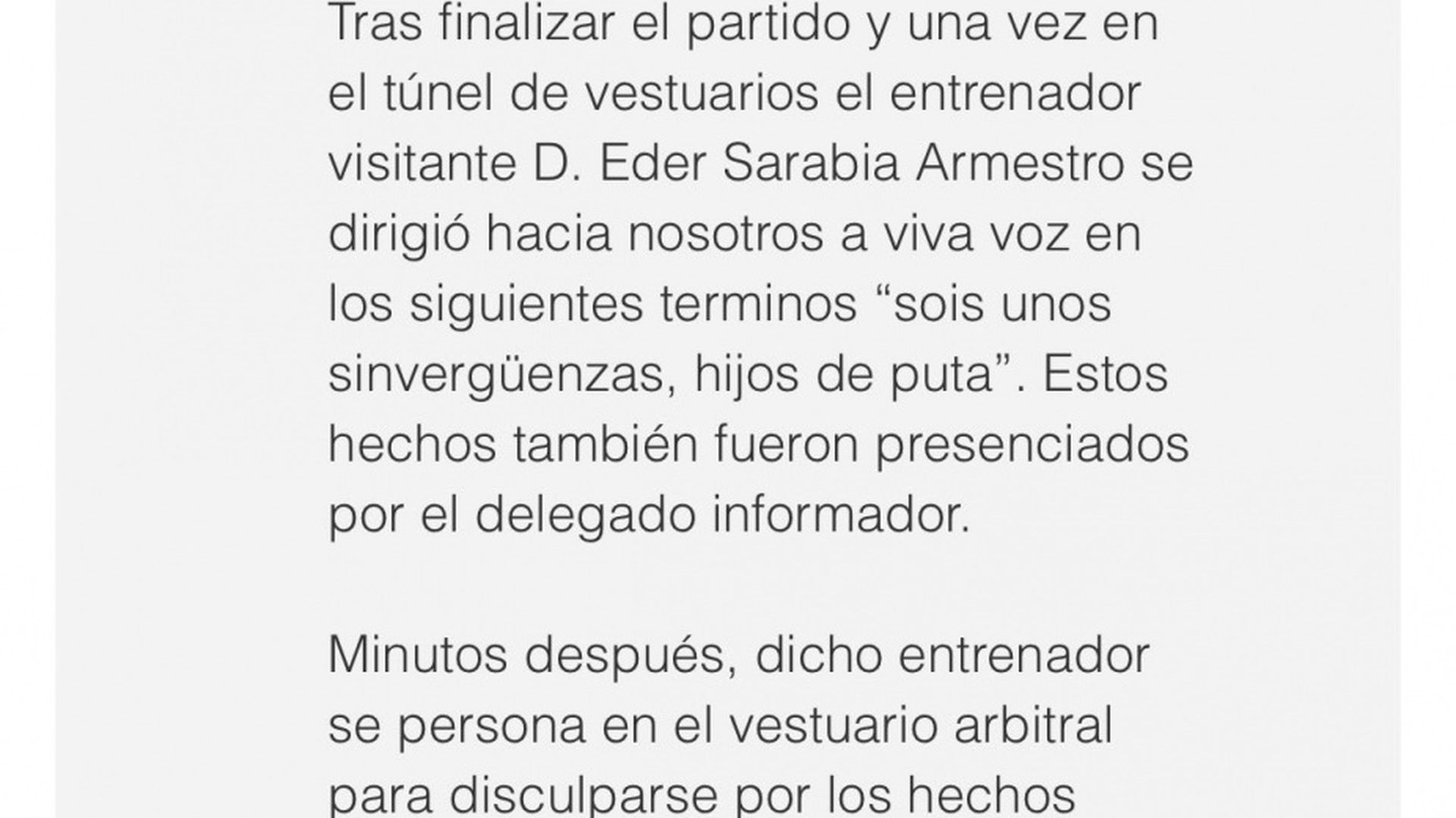 Acta del Betis-Elche