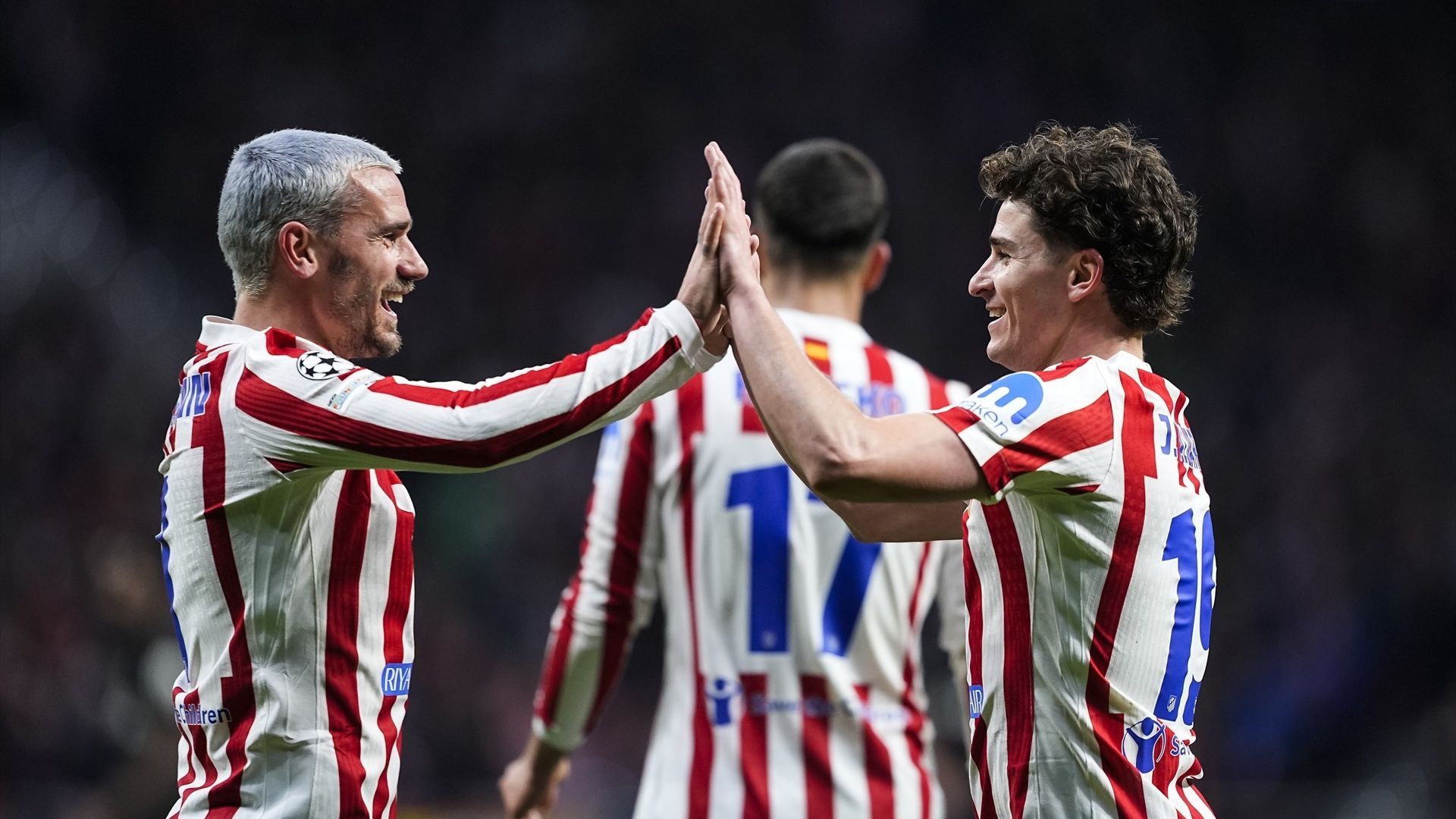 Antoine Griezmann y Julián Álvarez, jugadores del Atlético de Madrid Antoine Griezmann y Julián Álvarez, jugadores del Atlético de Madrid