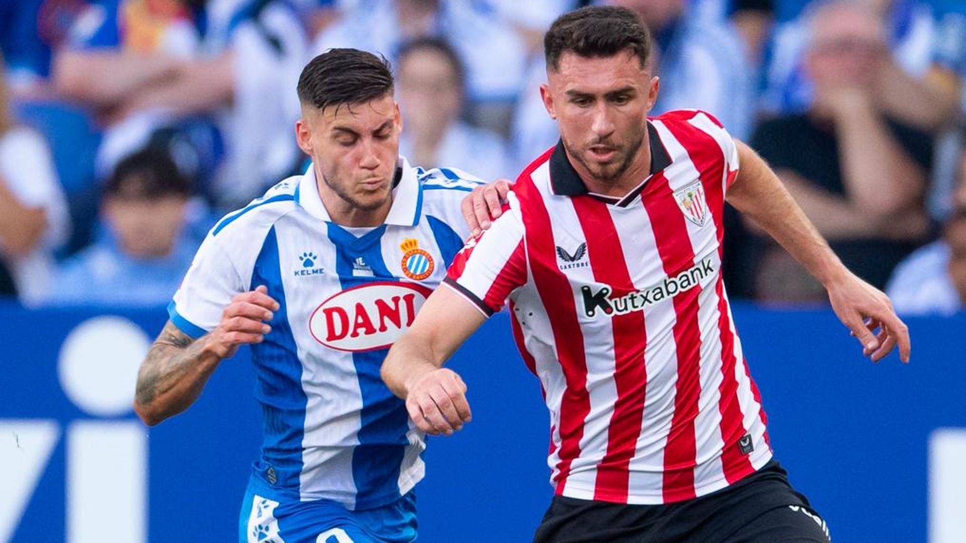 Aymeric Laporte la lleva en Cornellá ante el Espanyol