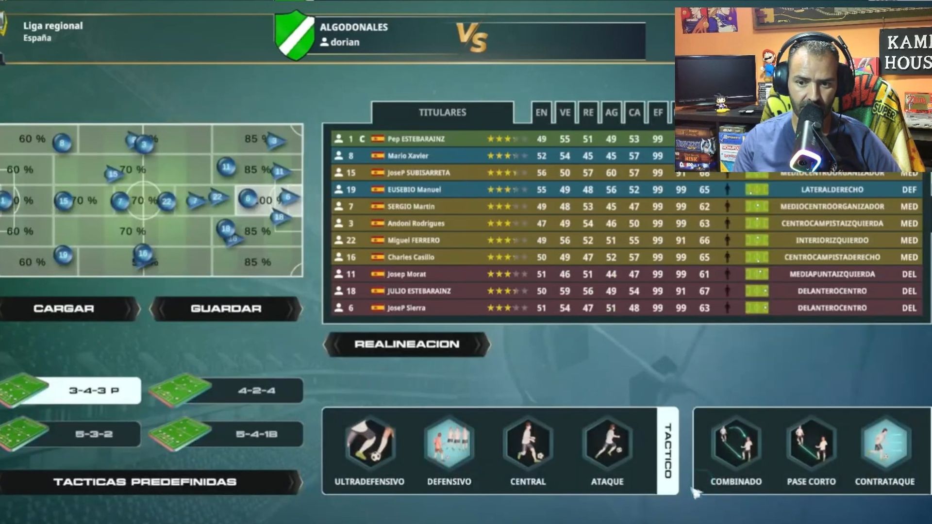 Captura de un vídeo de Chiadow sobre PC Fútbol 8