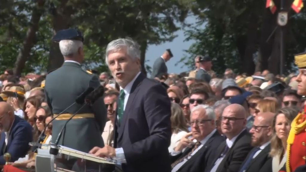 Los abucheos al ministro Marlaska en su discurso ante los guardias civiles