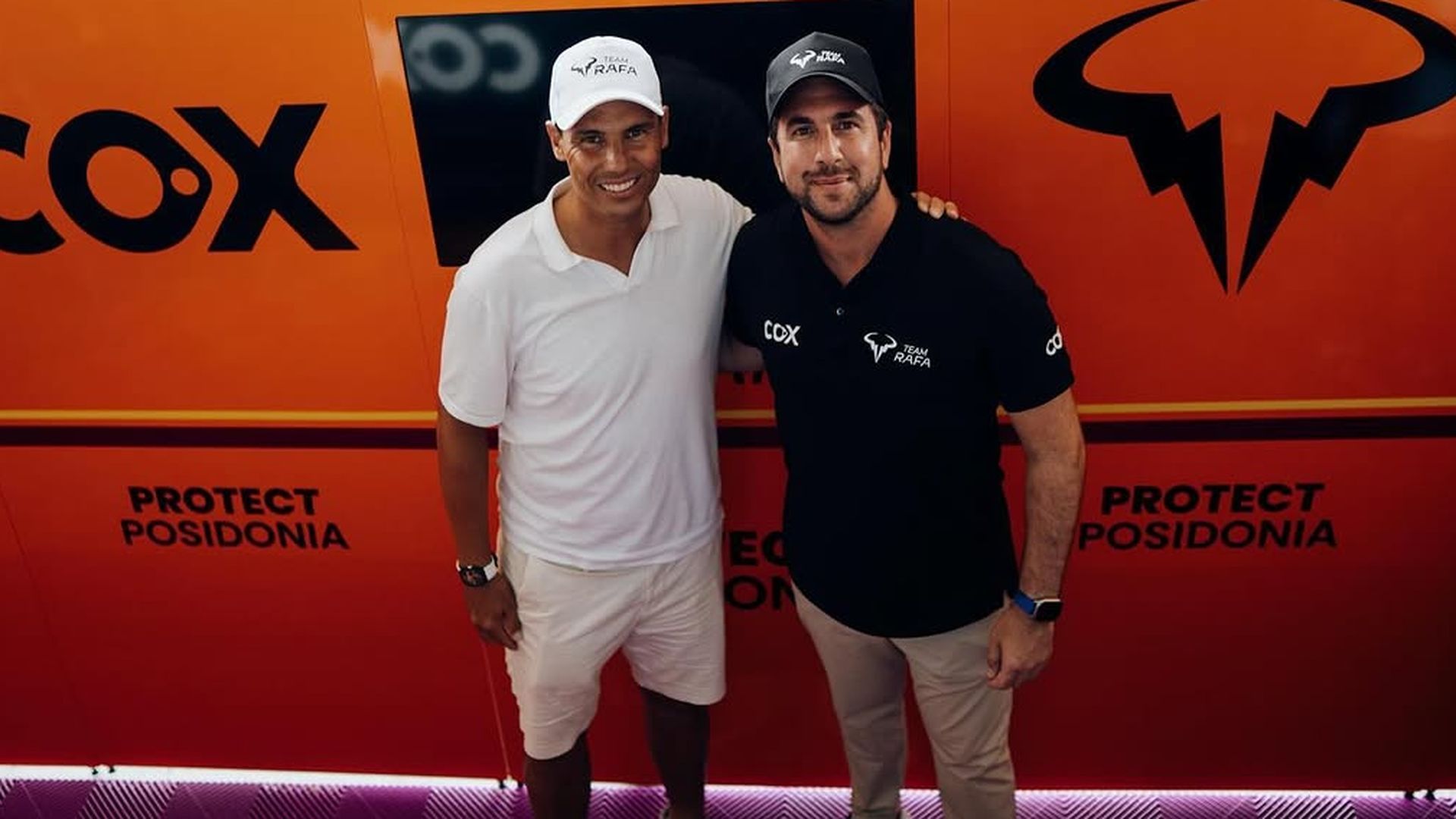 Enrique Riquelme junto a Rafa Nadal