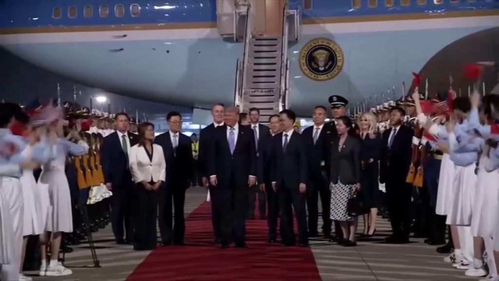 La corte de líderes empresariales que se lleva a Trump en su visita a Xi Jinping: De Jensen Huang a Larry Fink