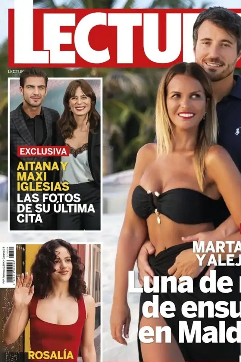 La portada de la revista Lecturas, con los detalles de las nuevas citas entre Aitana Sánchez-Gijón y Maxi Iglesias