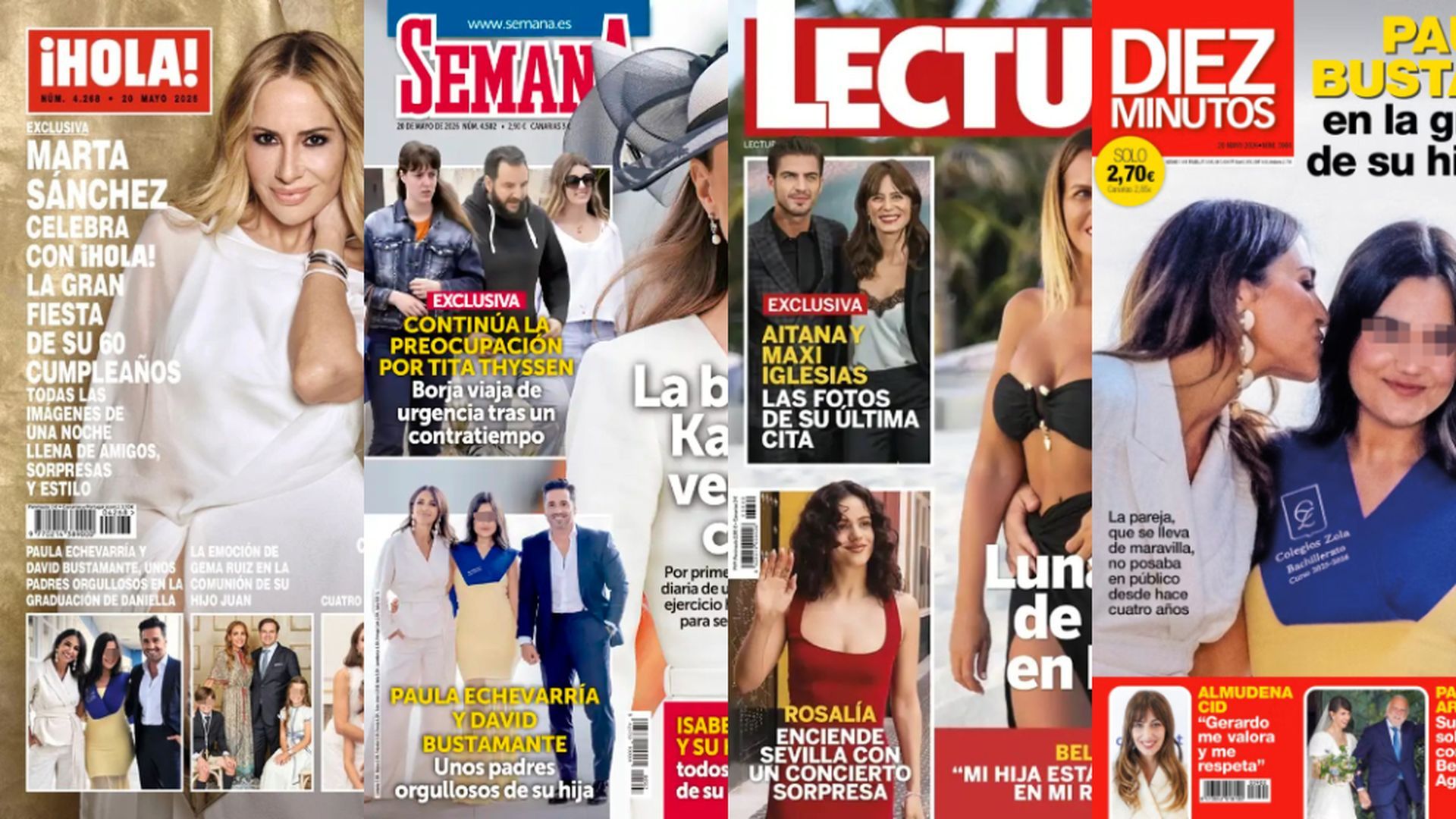 Las portadas del 13 de mayo