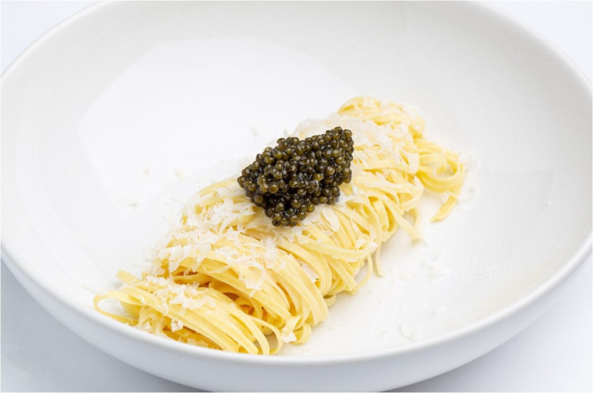Pasta con caviar