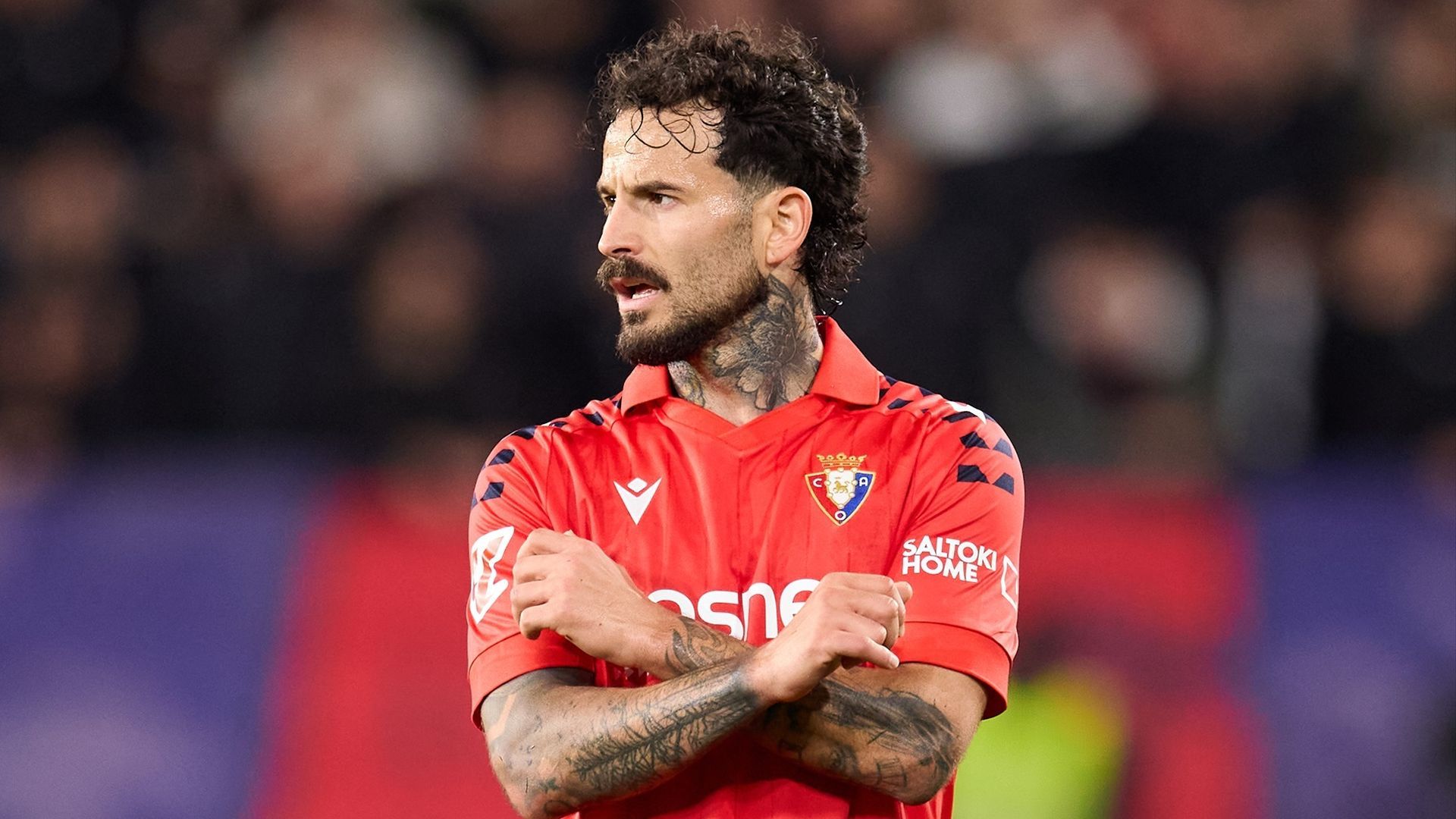 Rubén García durante un partido de Osasuna esta temporada Rubén García durante un partido de Osasuna esta temporada