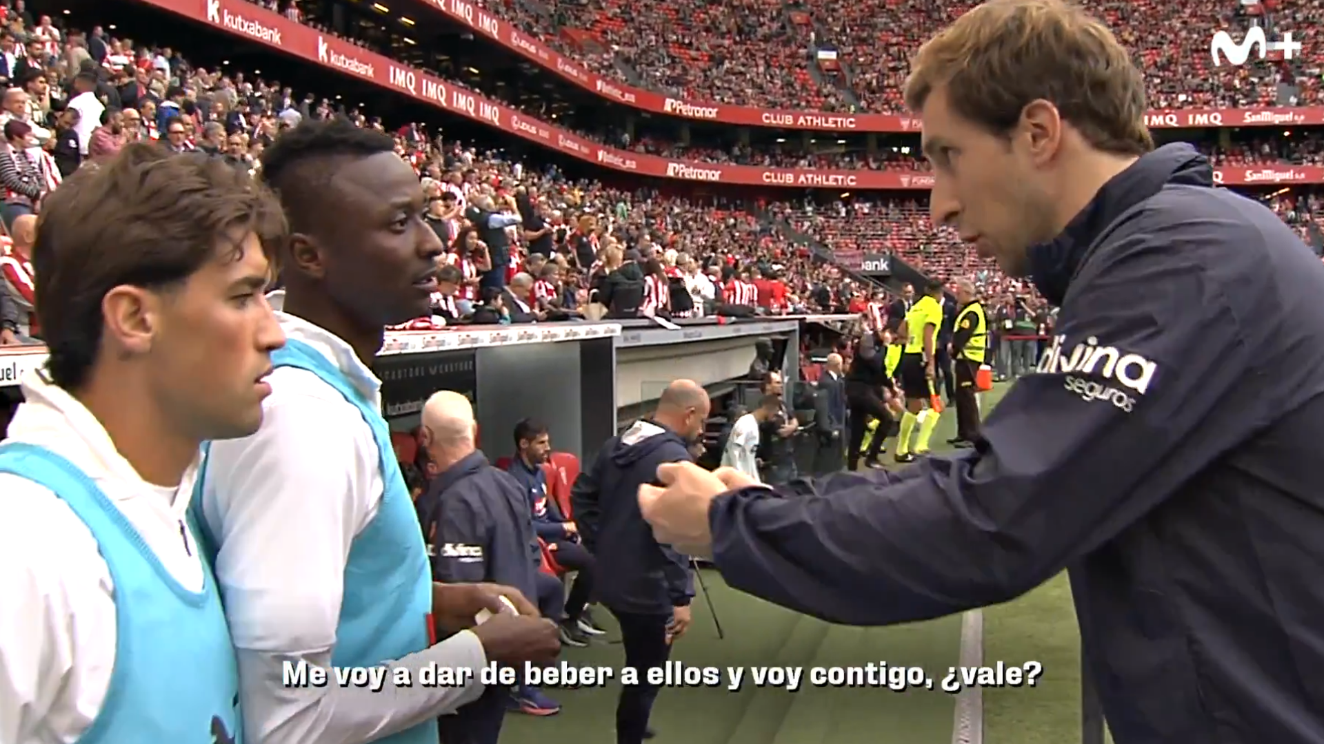 Umar Sadiq y Jesús Vázquez en San Mamés