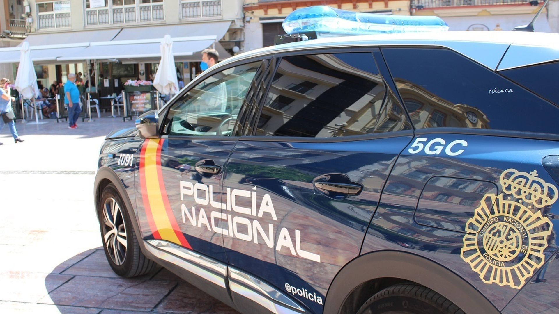 Un coche de la Policía Nacional en Málaga