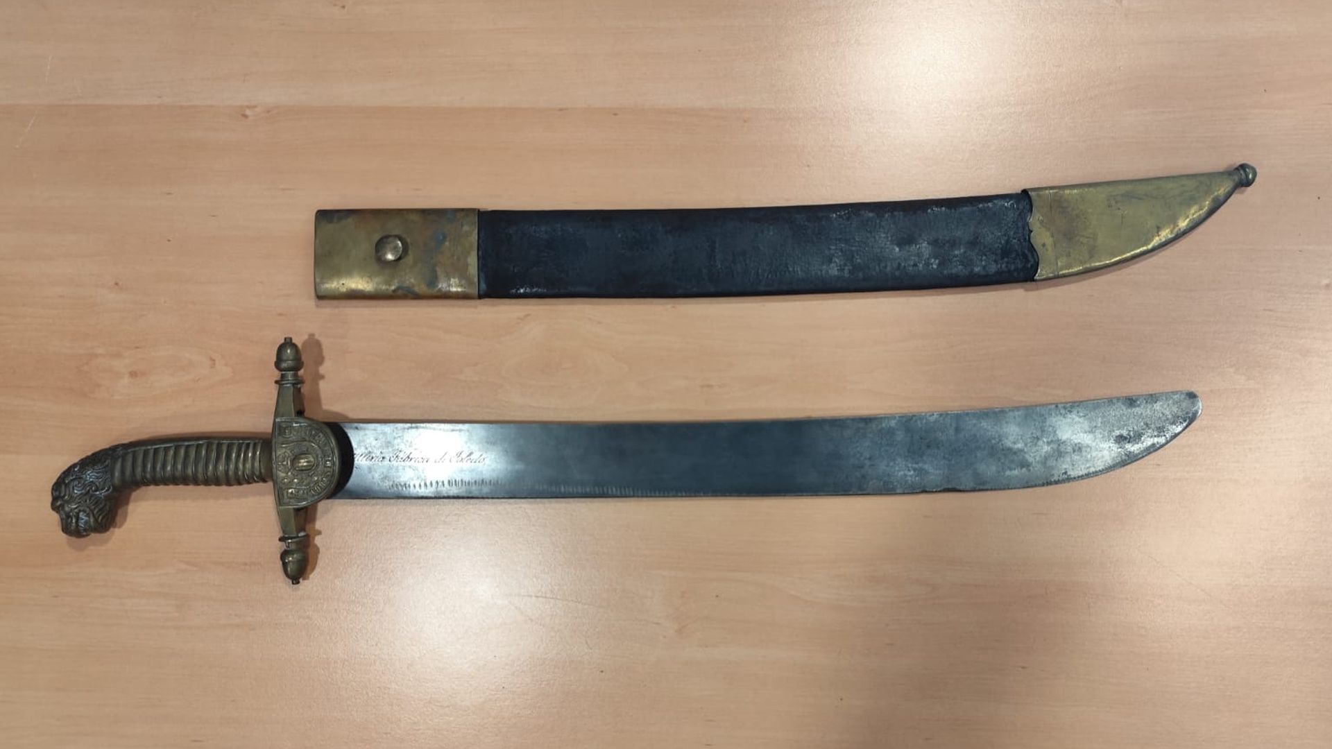 Un machete de 1851, la pieza más antigua