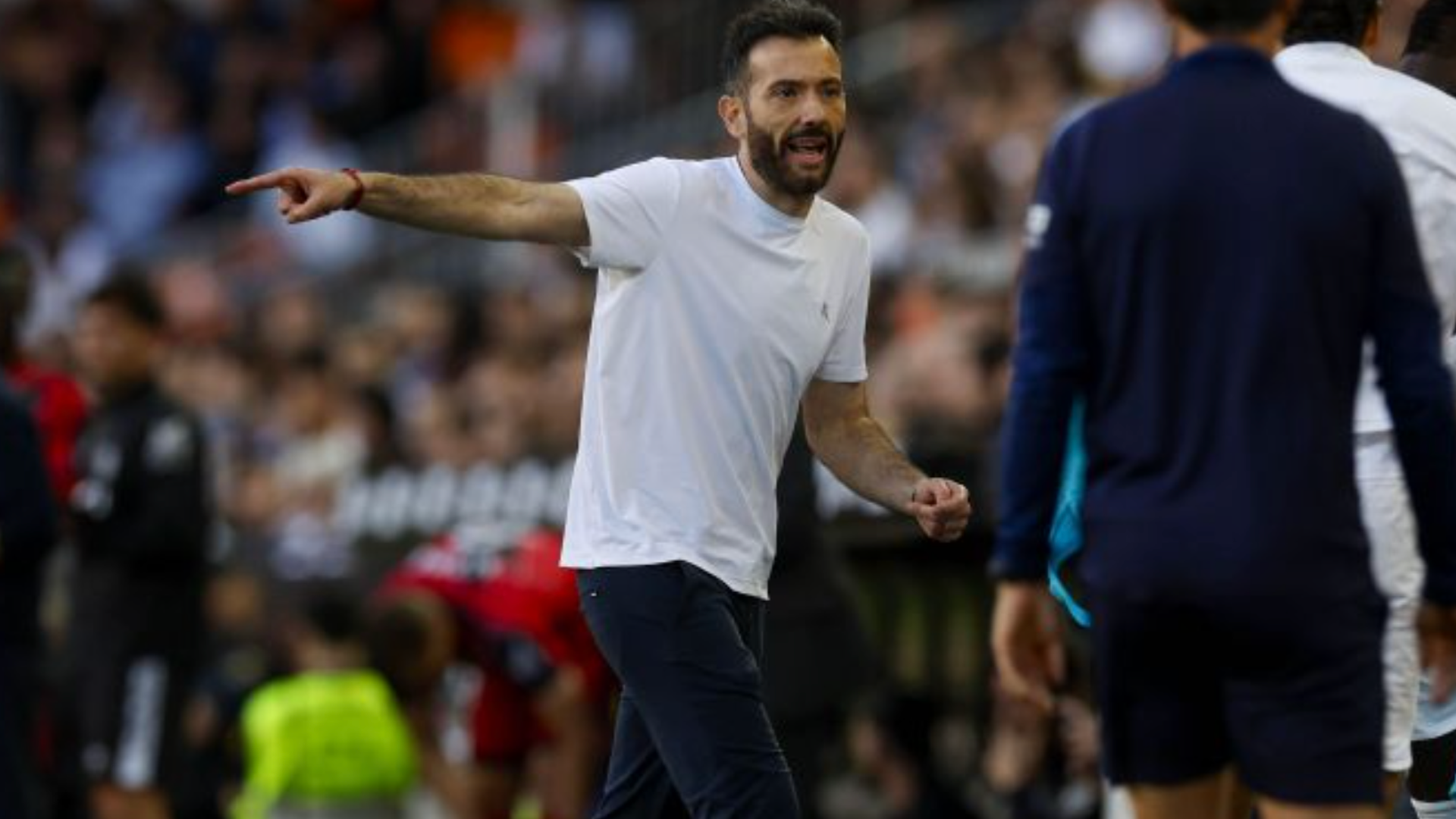 Carlos Corberán en Mestalla