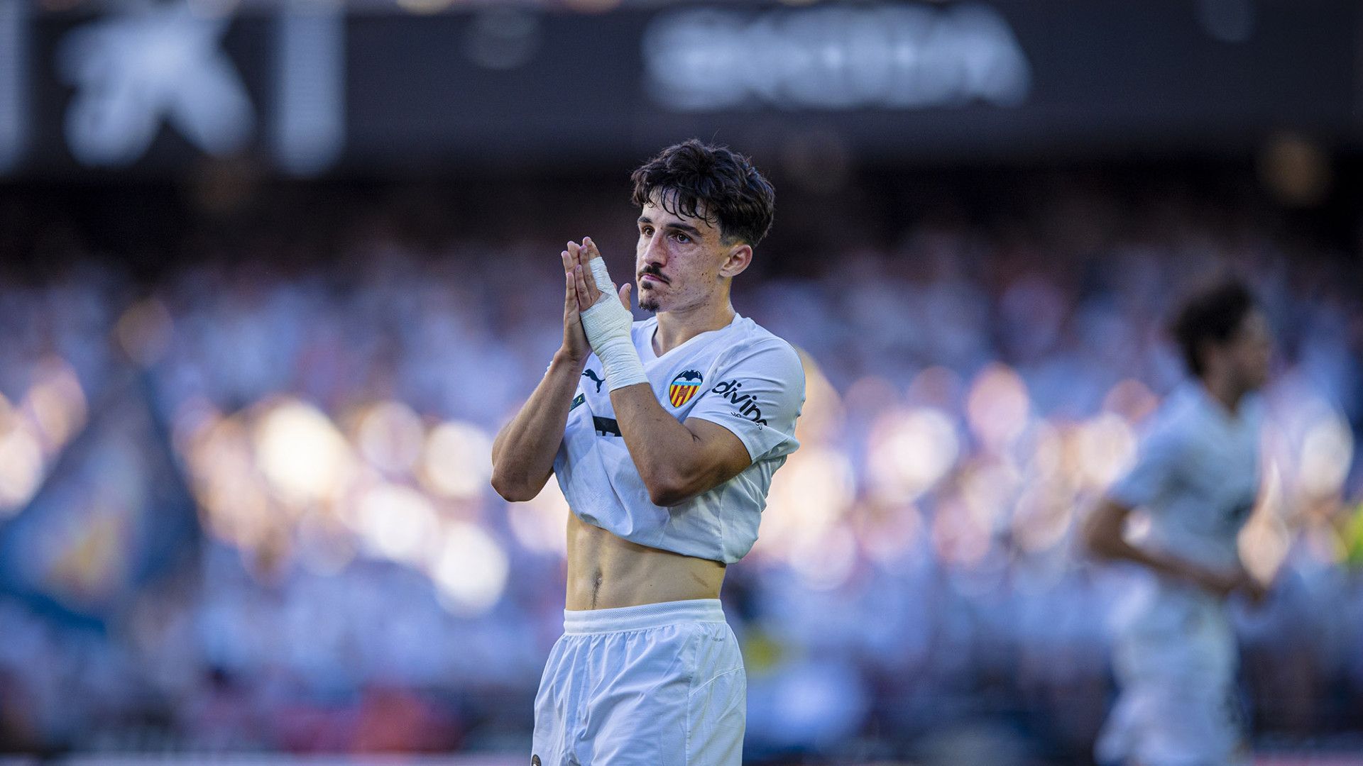 Diego López celebra su gol ante el Rayo