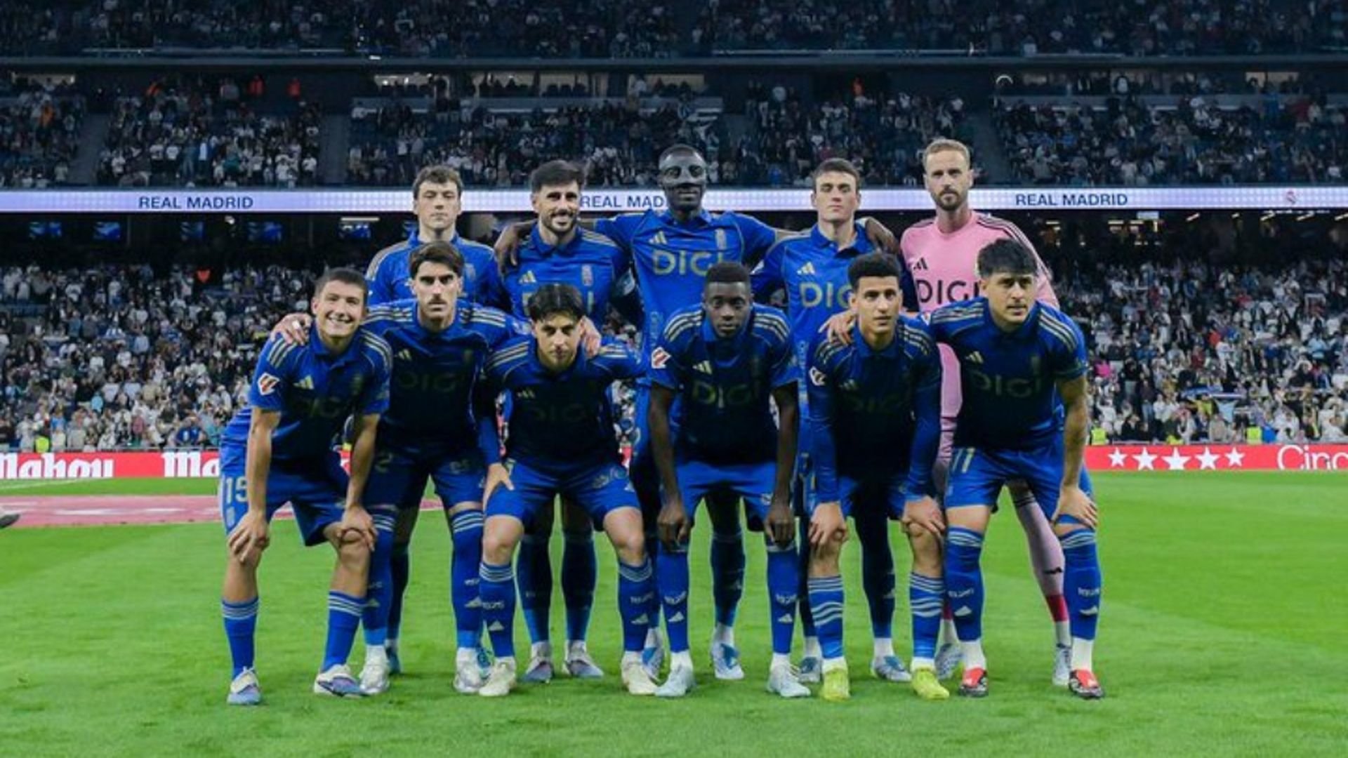 El once titular del Oviedo en el Bernabéu