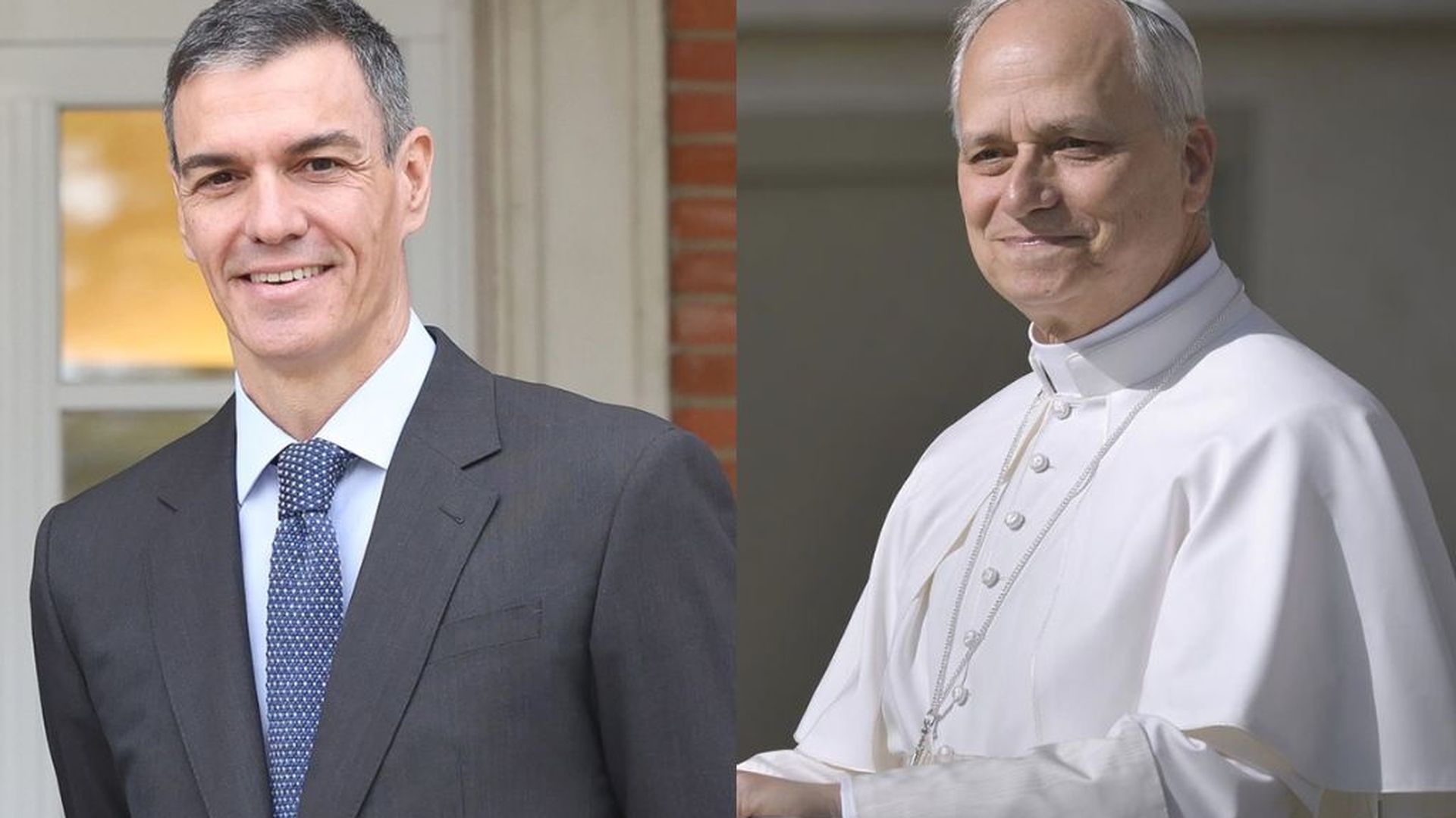 El presidente del Gobierno, Pedro Sánchez, y el Papa León XIV El presidente del Gobierno, Pedro Sánchez, y el Papa León XIV