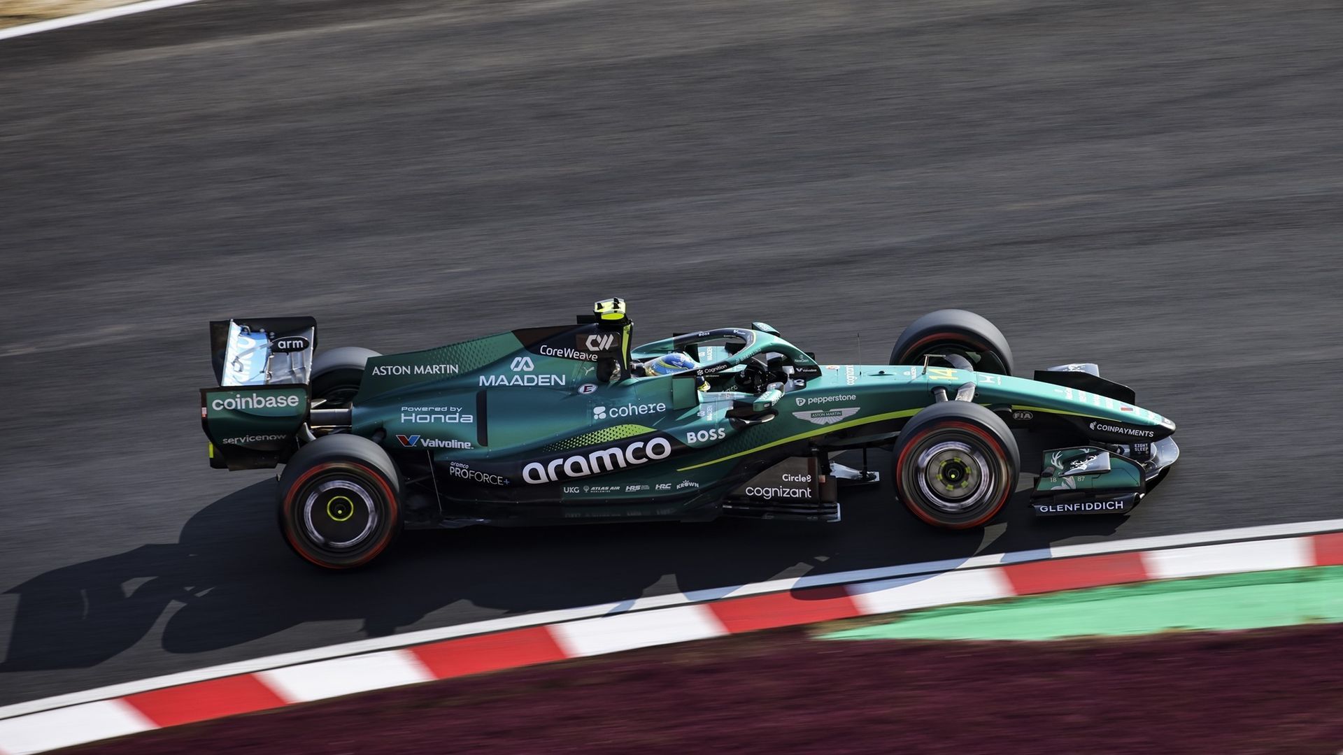 Fernando Alonso durante el Gran Premio de Japón de esta temporada