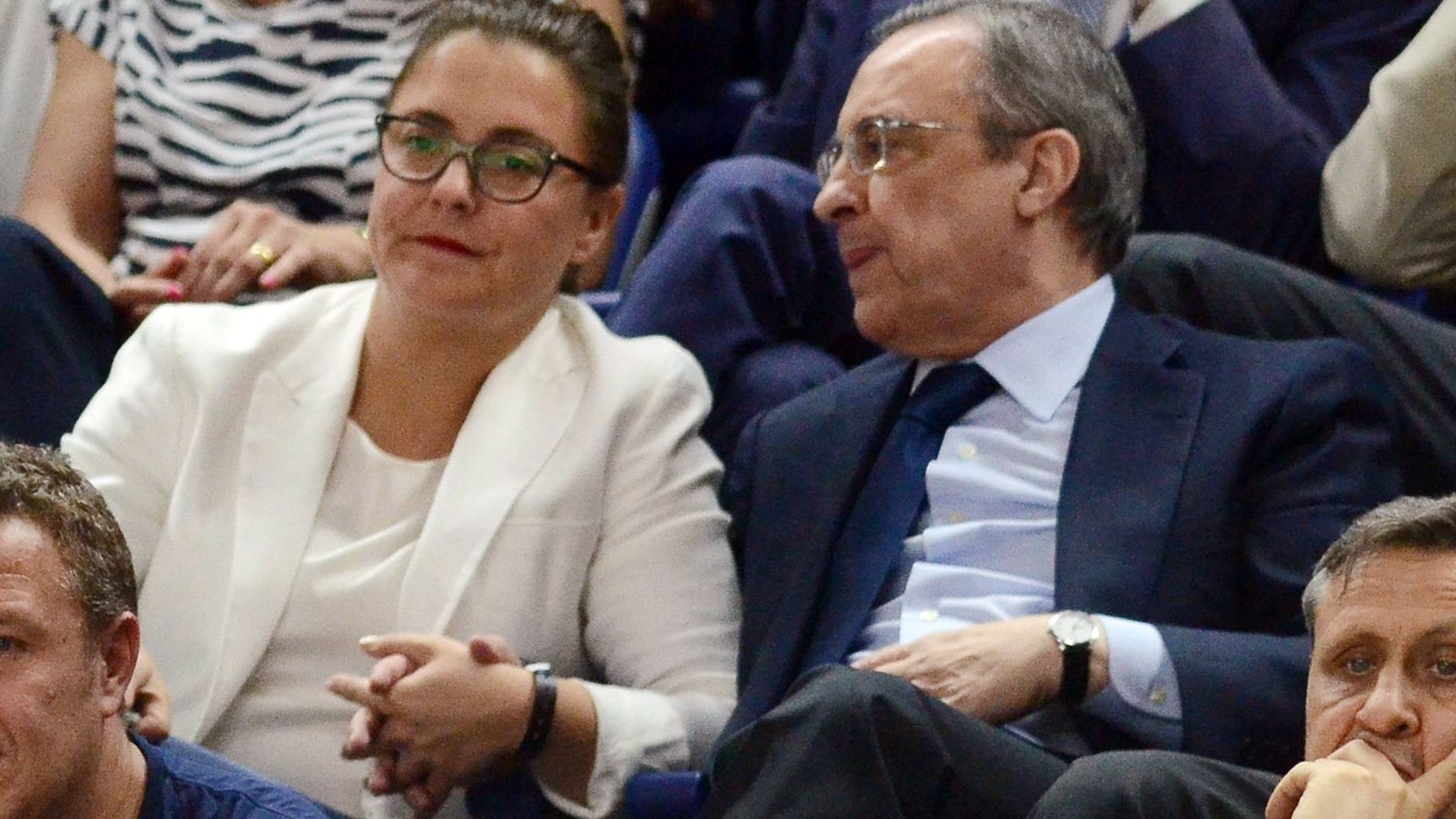 Florentino Pèrez, con su hija Mari Ángeles, 'Cuchy' Pérez