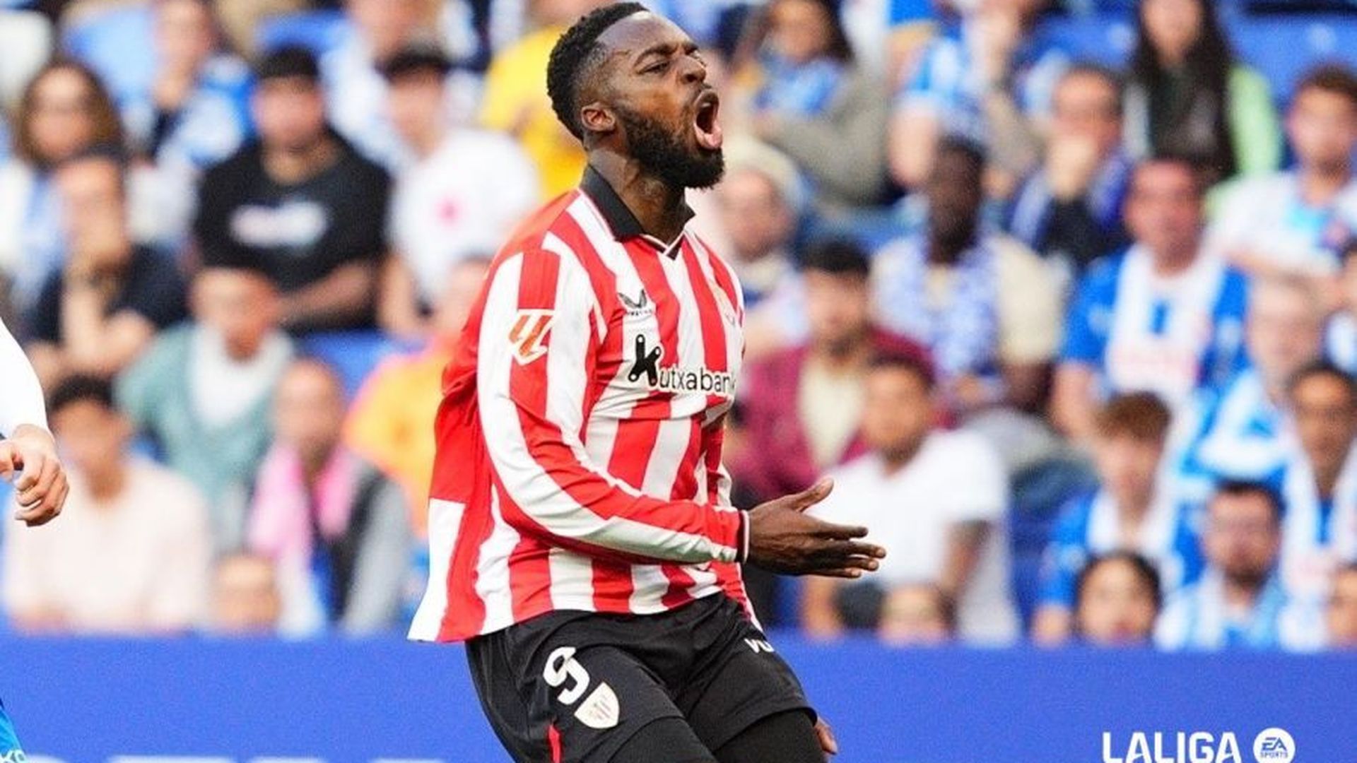 La desesperación de Iñaki Williams ante el Espanyol en Cornellá