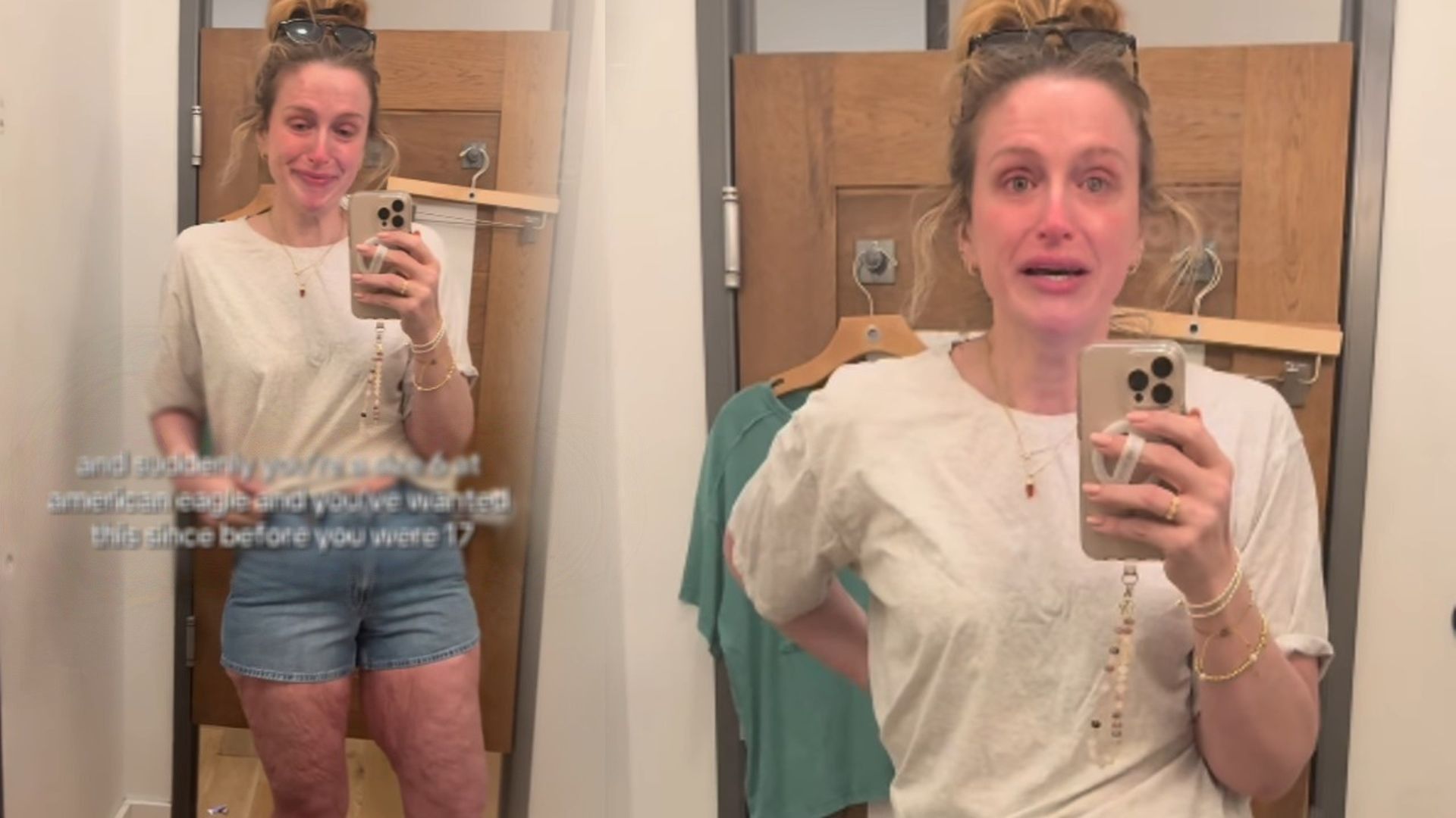 Las lágrimas de Katherine Lipovsky al probarse unos pantalones cortos tras perder 140 kilos: "Antes solo trataba de estar de pie" Las lágrimas de Katherine Lipovsky al probarse unos pantalones cortos tras perder 140 kilos: "Antes solo trataba de estar de pie"