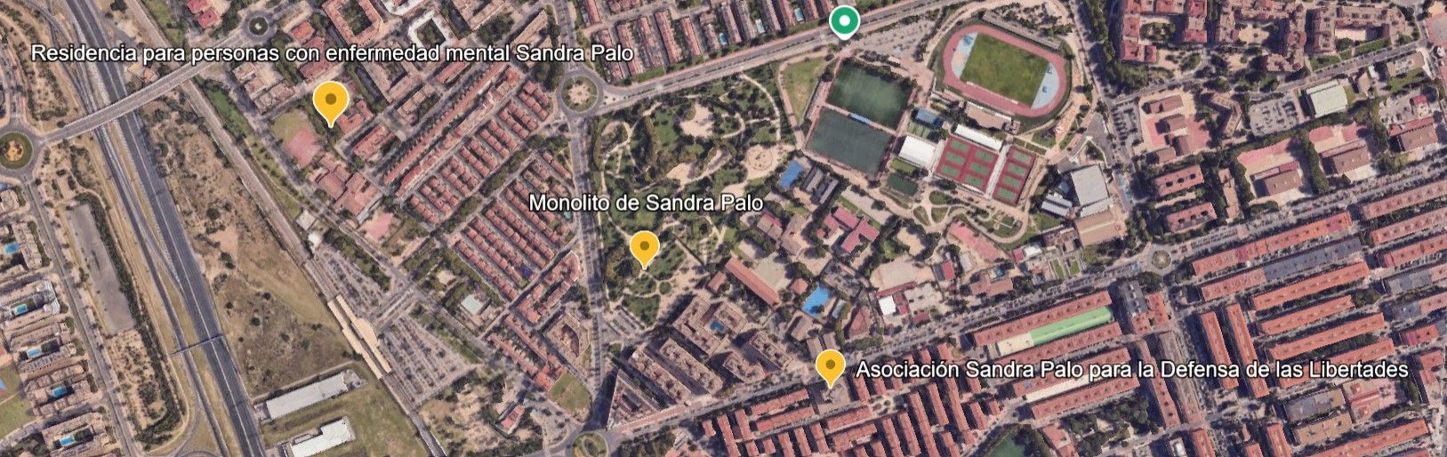 Lugares de Getafe donde se rinde homenaje a Sandra Palo
