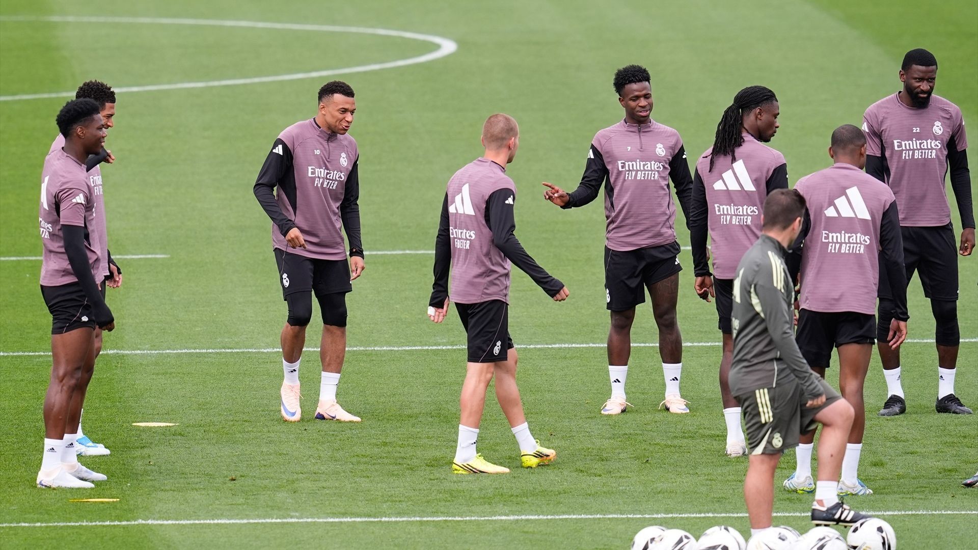 Mbappé, en un entrenamiento Mbappé, en un entrenamiento