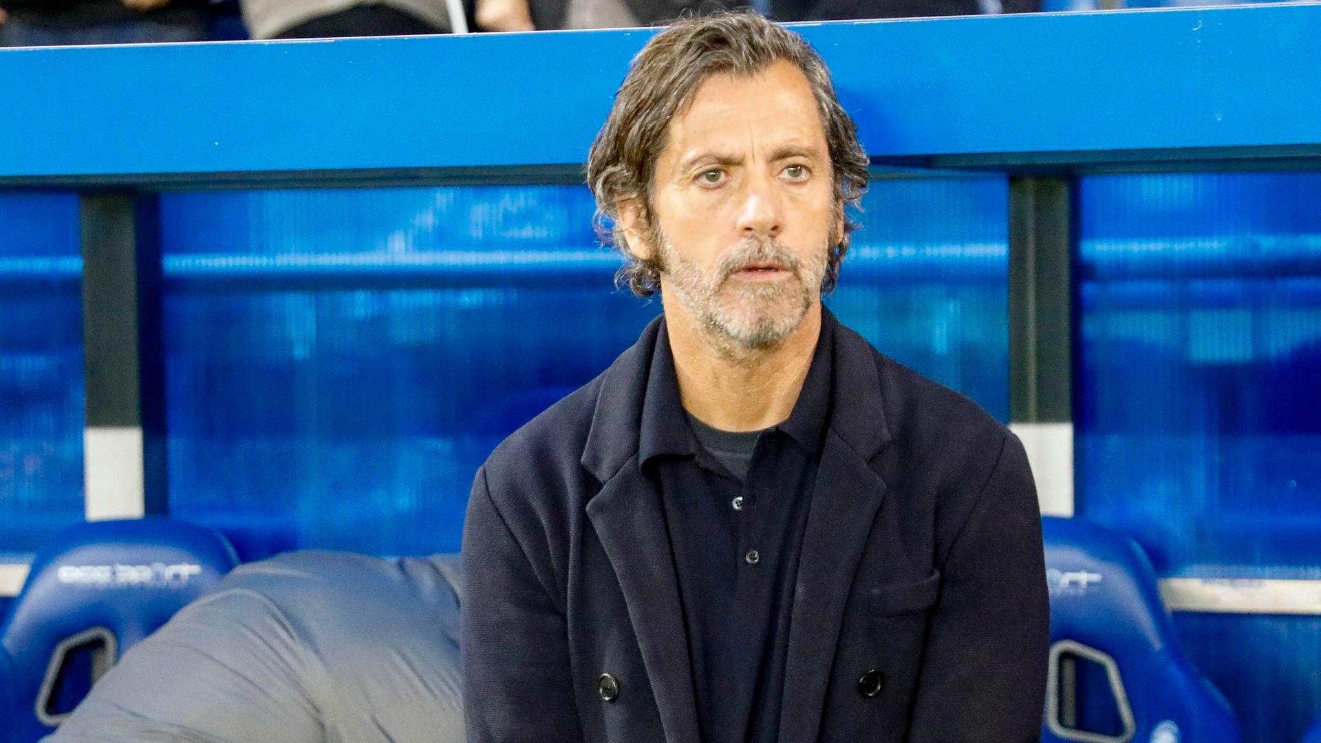 Quique Sánchez Flores en un partido del Alavés Quique Sánchez Flores en un partido del Alavés