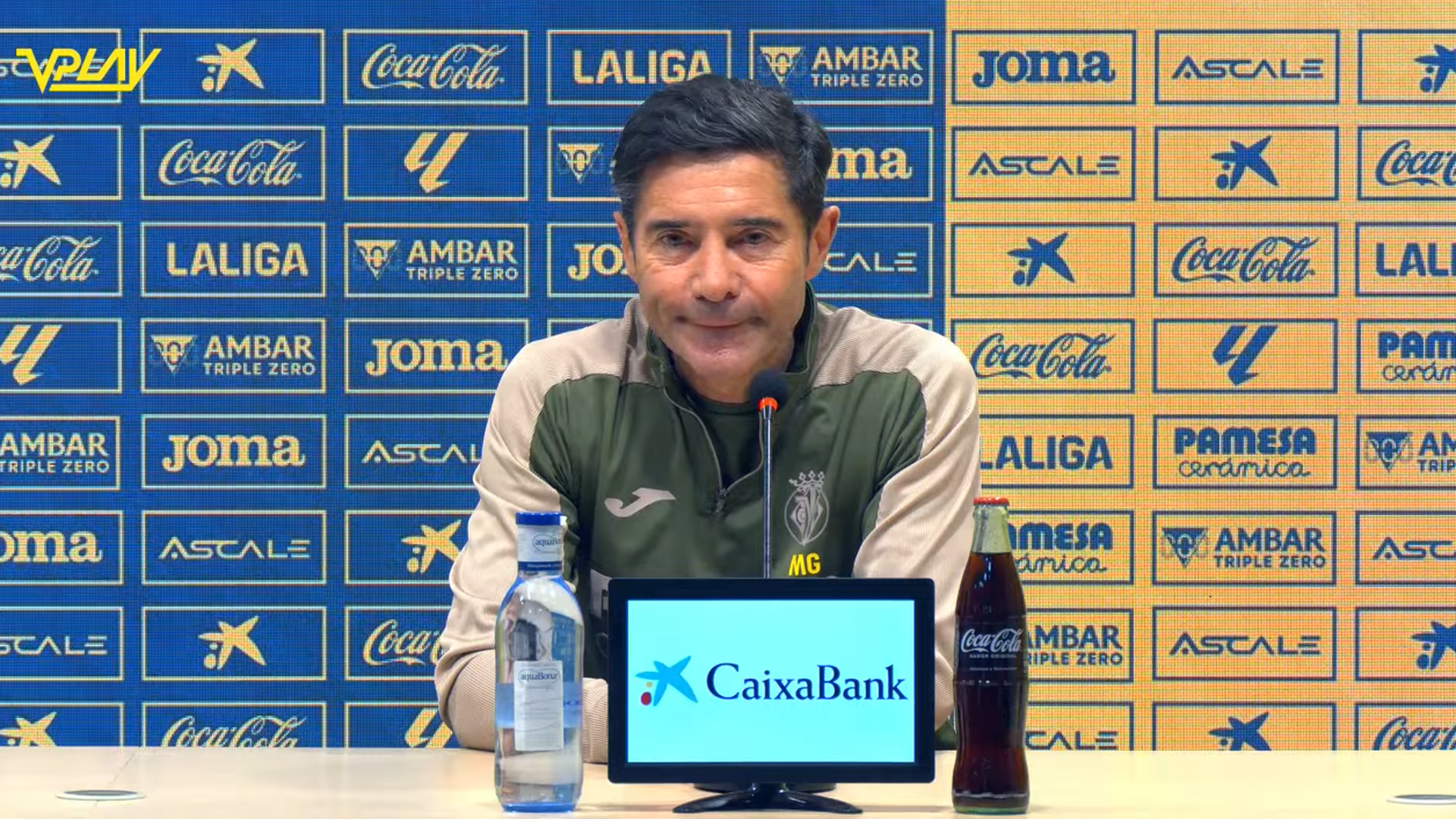 El técnico groguet en sala de prensa