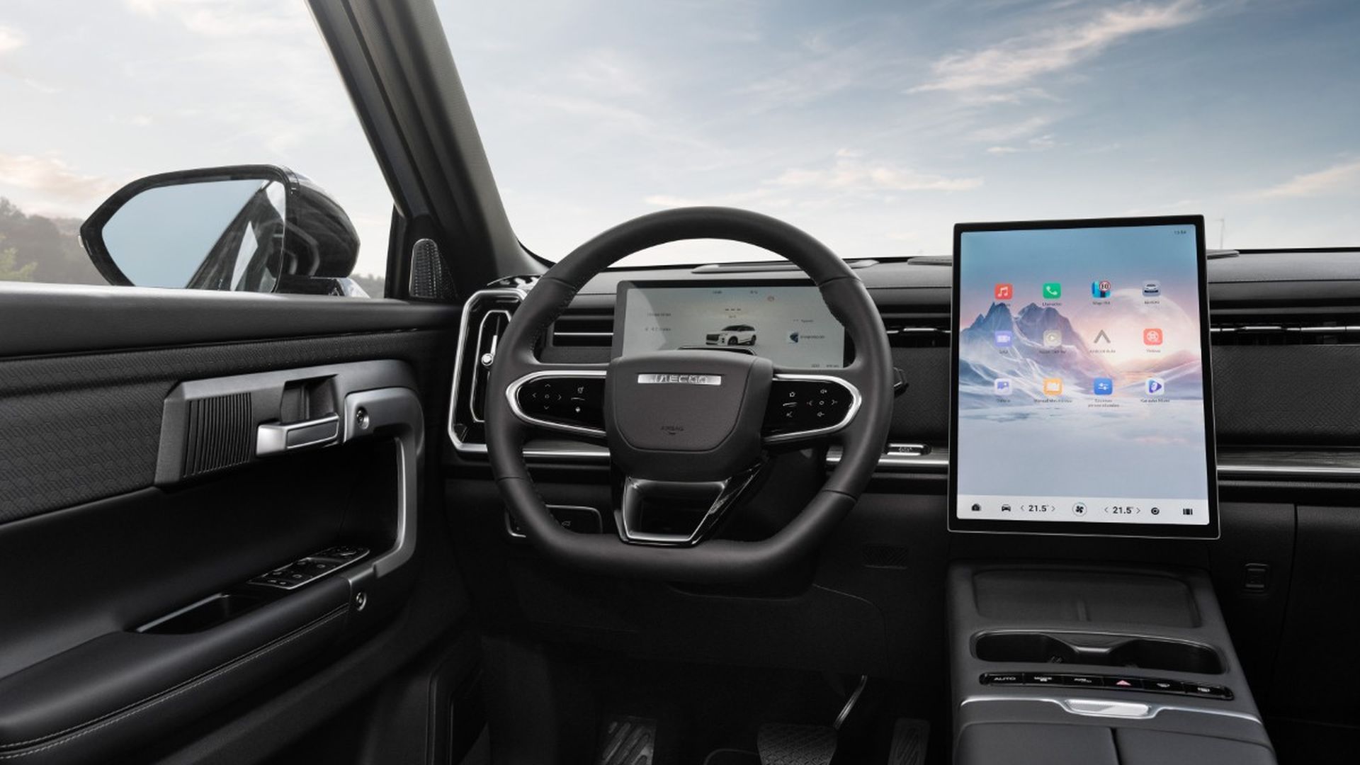 Interior del nuevo SUV híbrido Jaecoo 7