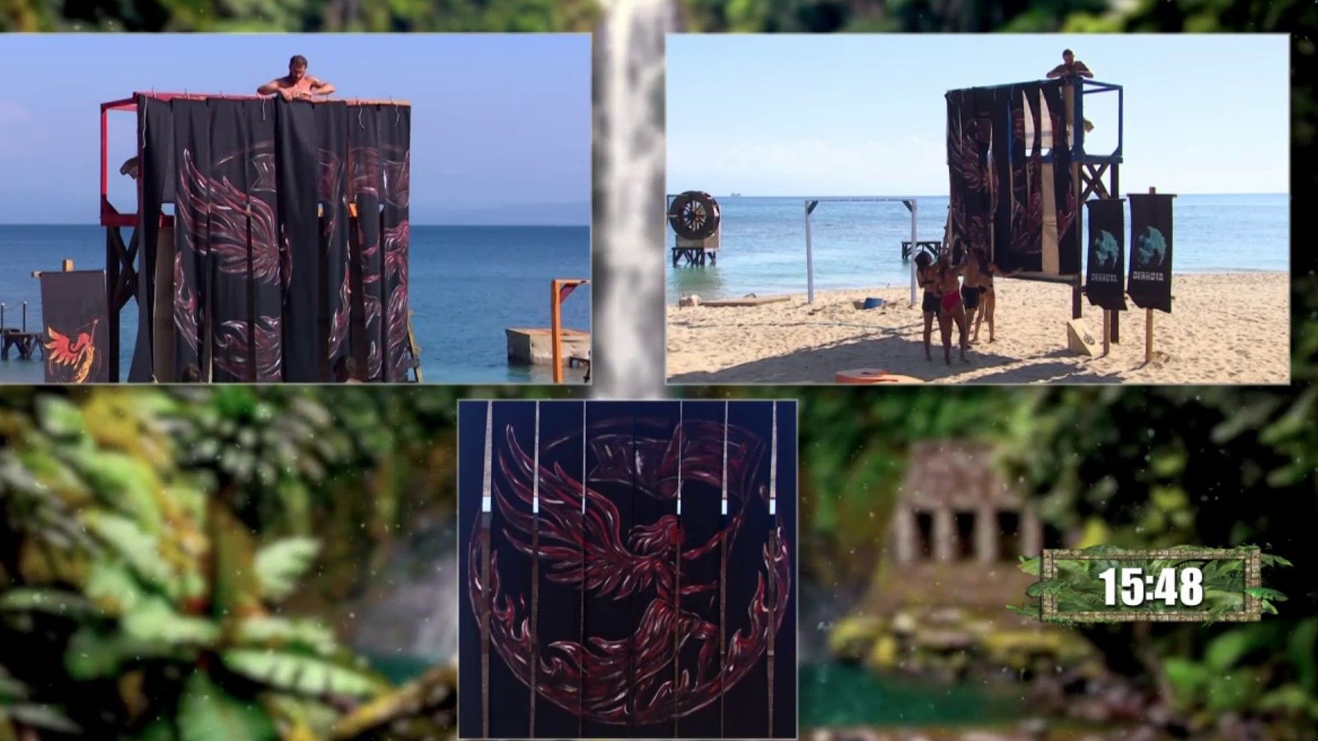 Los supervivientes descubren la bandera de su nueva playa en un juego inédito, 'La conquista de la victoria'